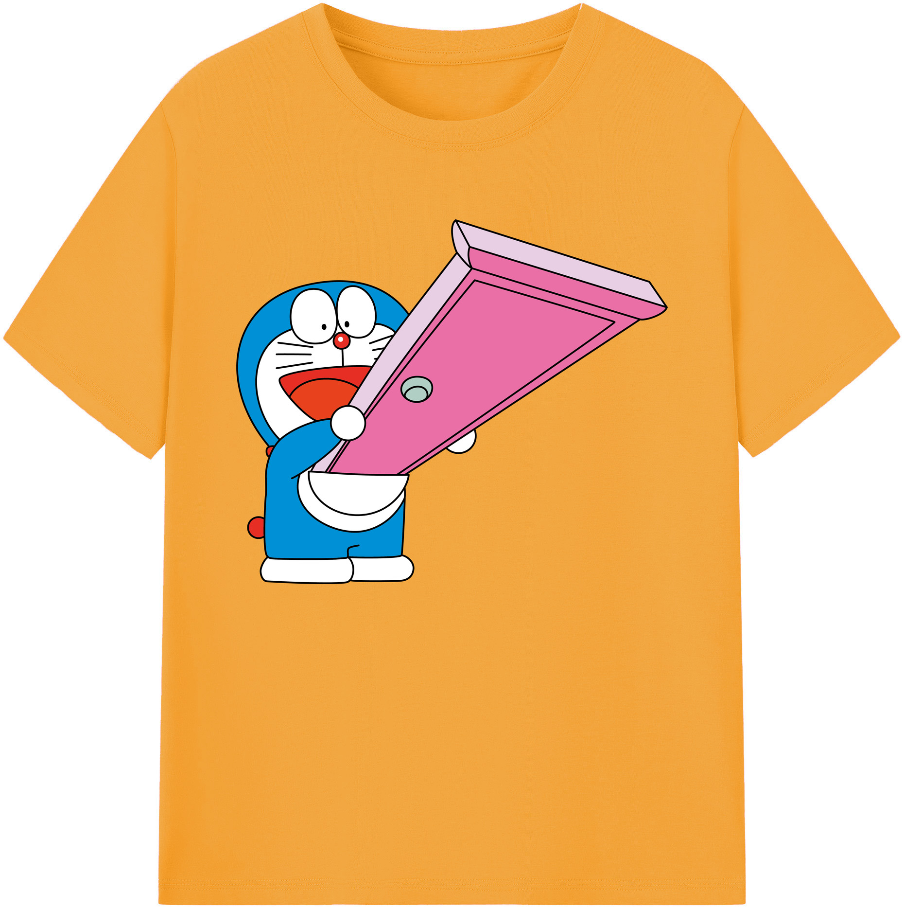 （画像用） ドラえもん Doraemon 綿100％ メンズ半袖Tシャツ｜肌触りやわらか＆通気性