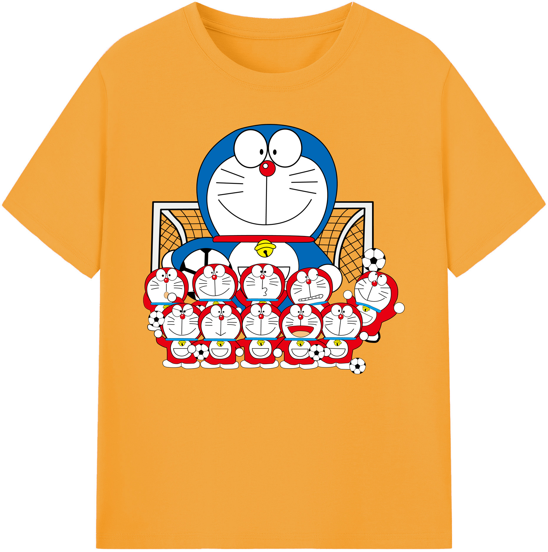 （画像用） ドラえもん Doraemon 綿100％ メンズ半袖Tシャツ｜肌触りやわらか＆通気性