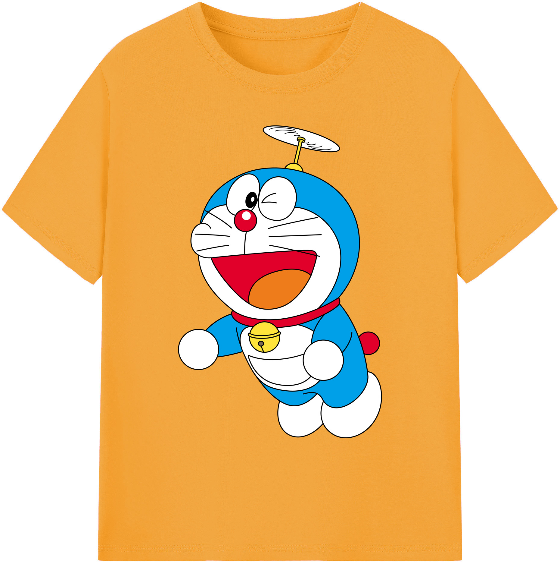 （画像用） ドラえもん Doraemon 綿100％ メンズ半袖Tシャツ｜肌触りやわらか＆通気性