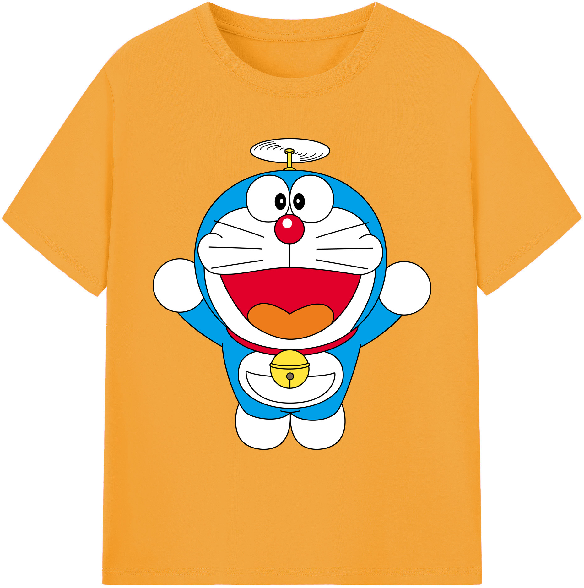 （画像用） ドラえもん Doraemon 綿100％ メンズ半袖Tシャツ｜肌触りやわらか＆通気性