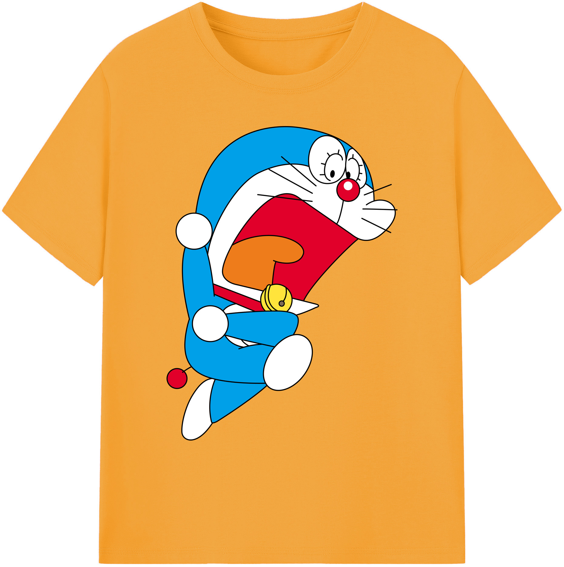 （画像用） ドラえもん Doraemon 綿100％ メンズ半袖Tシャツ｜肌触りやわらか＆通気性
