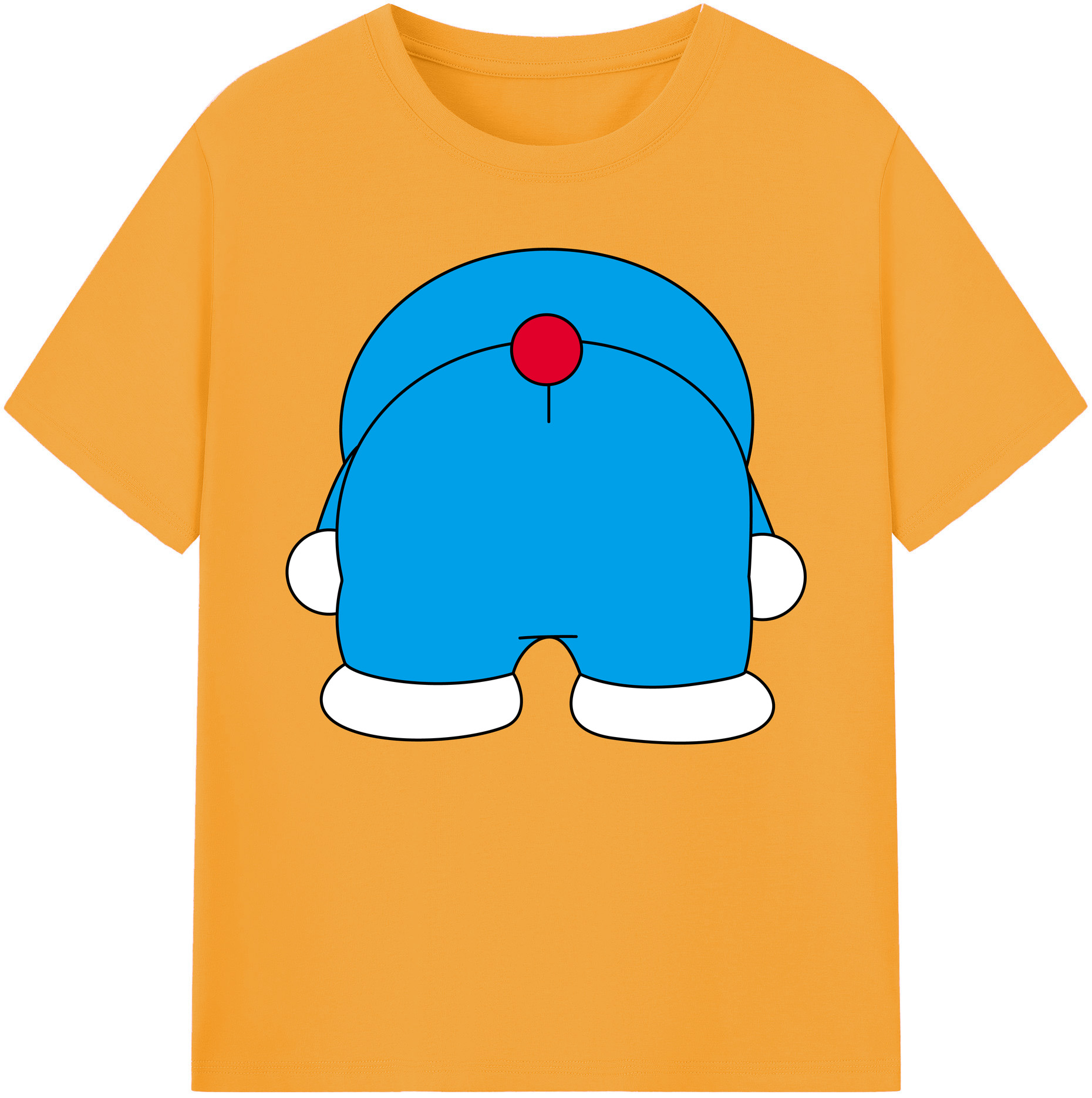 （画像用） ドラえもん Doraemon 綿100％ メンズ半袖Tシャツ｜肌触りやわらか＆通気性