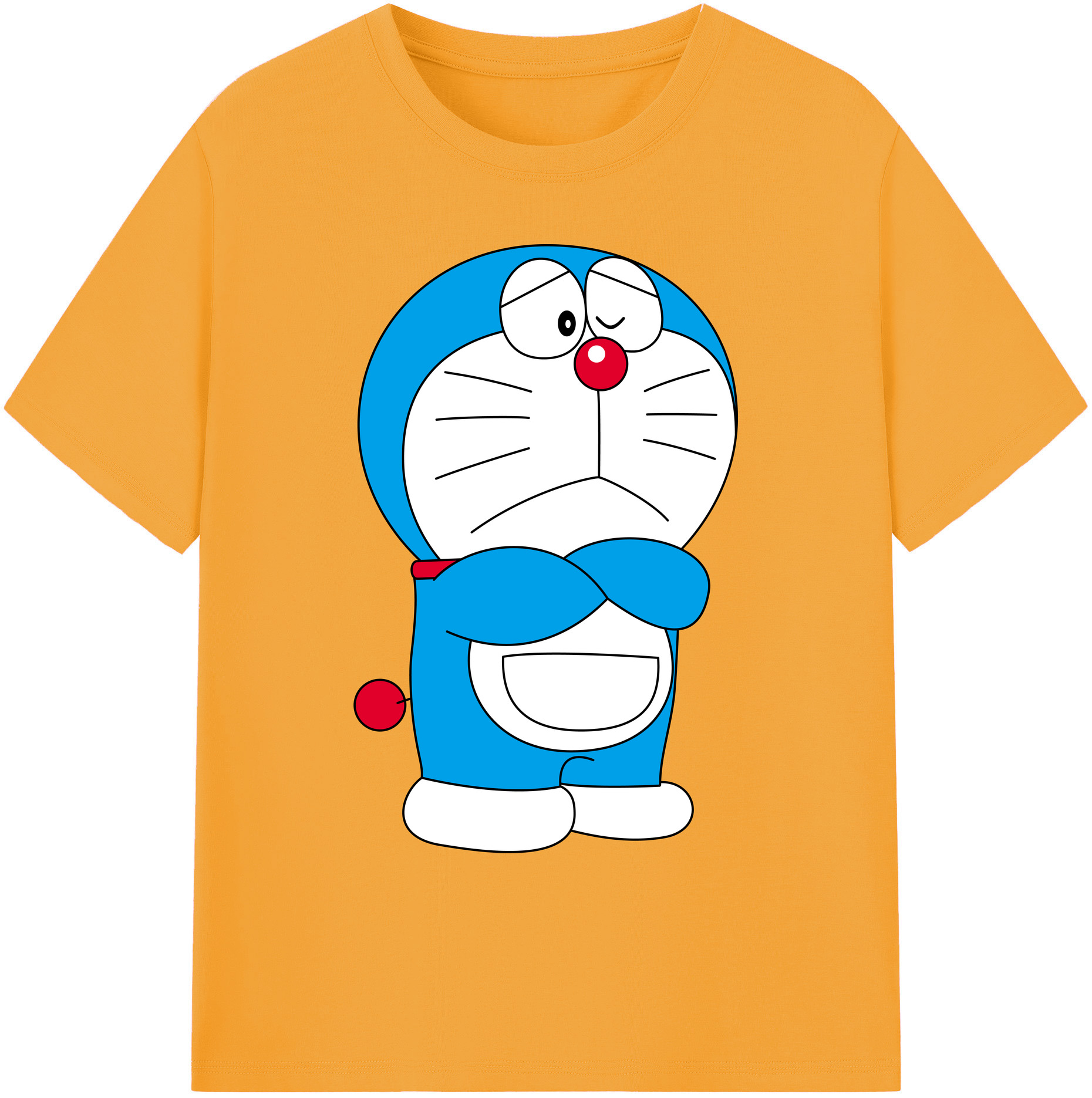 （画像用） ドラえもん Doraemon 綿100％ メンズ半袖Tシャツ｜肌触りやわらか＆通気性