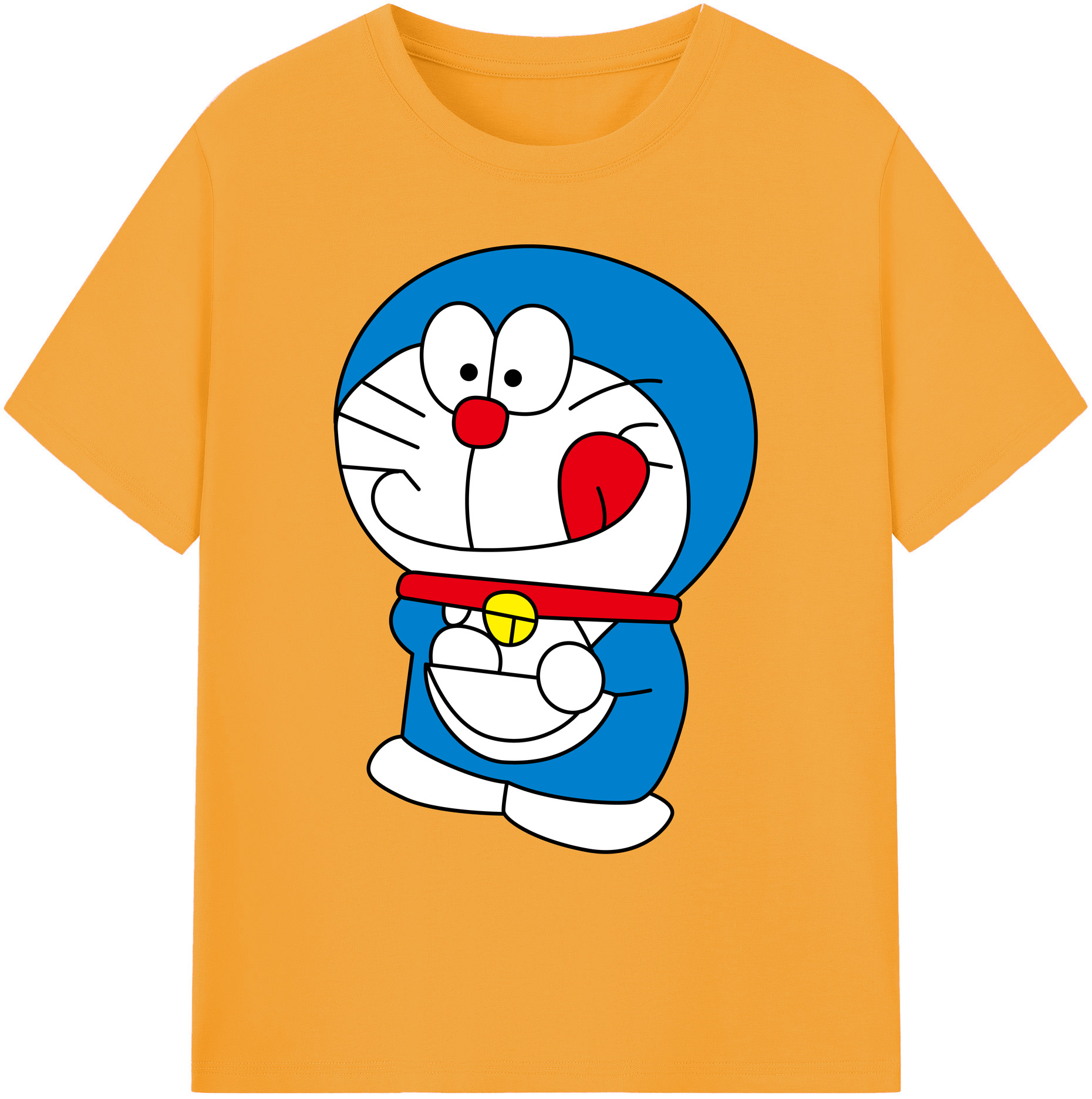 （画像用） ドラえもん Doraemon 綿100％ メンズ半袖Tシャツ｜肌触りやわらか＆通気性