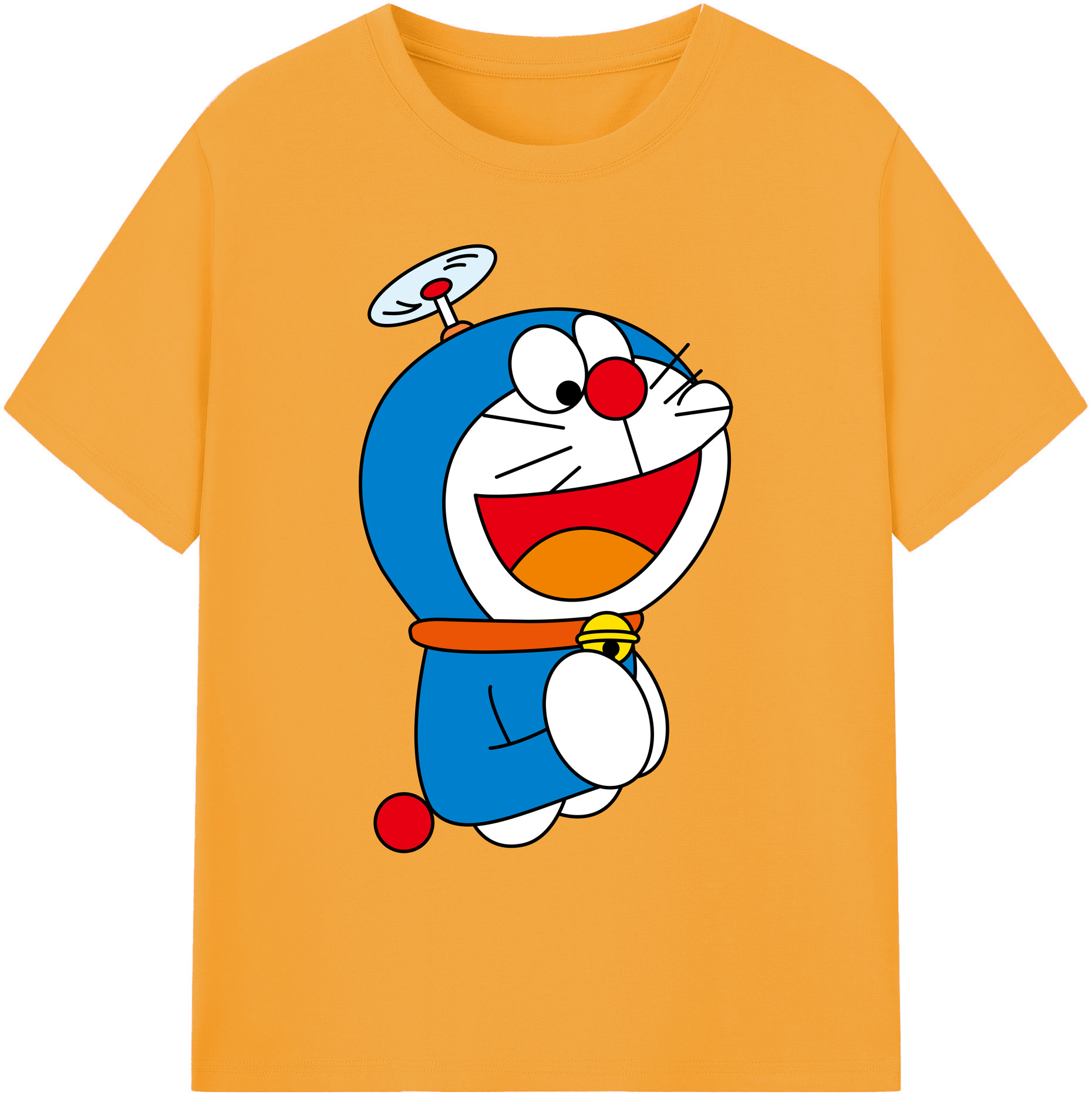 （画像用） ドラえもん Doraemon 綿100％ メンズ半袖Tシャツ｜肌触りやわらか＆通気性