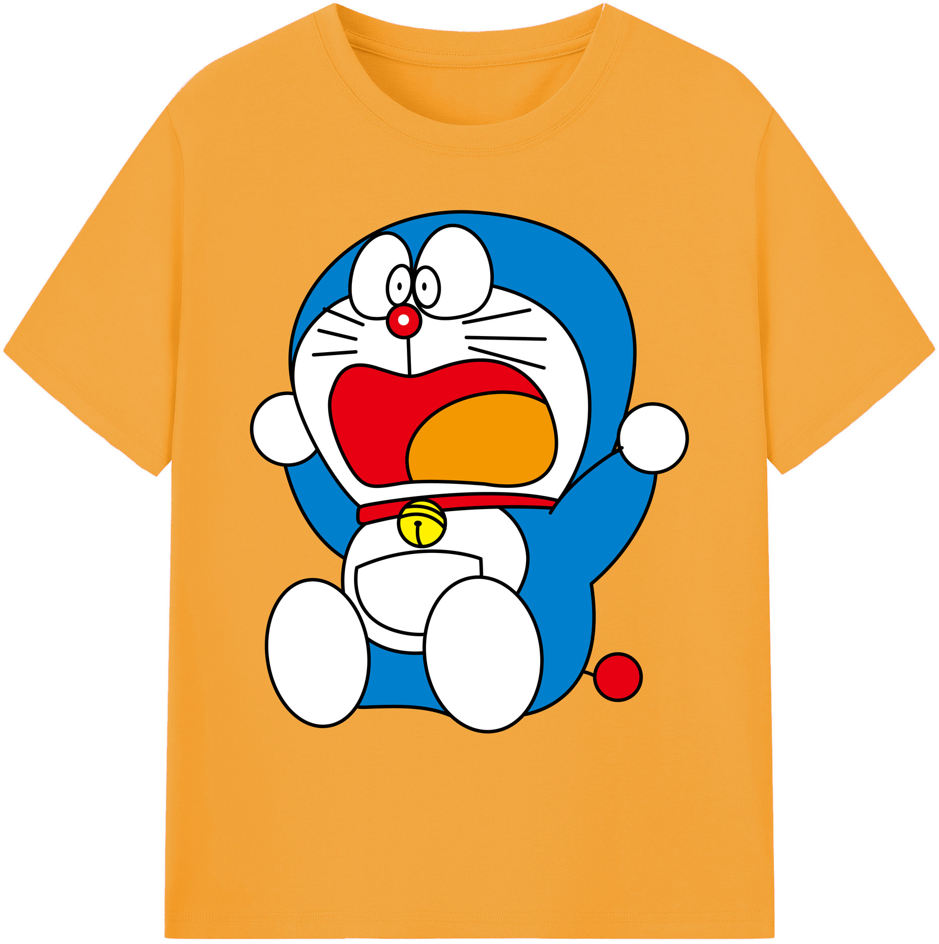 （画像用） ドラえもん Doraemon 綿100％ メンズ半袖Tシャツ｜肌触りやわらか＆通気性