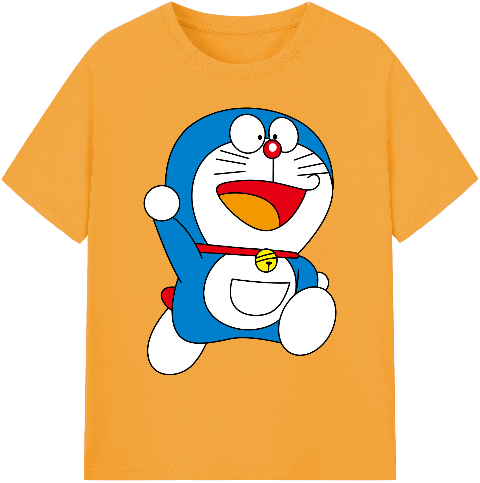 （画像用） ドラえもん Doraemon 綿100％ メンズ半袖Tシャツ｜肌触りやわらか＆通気性