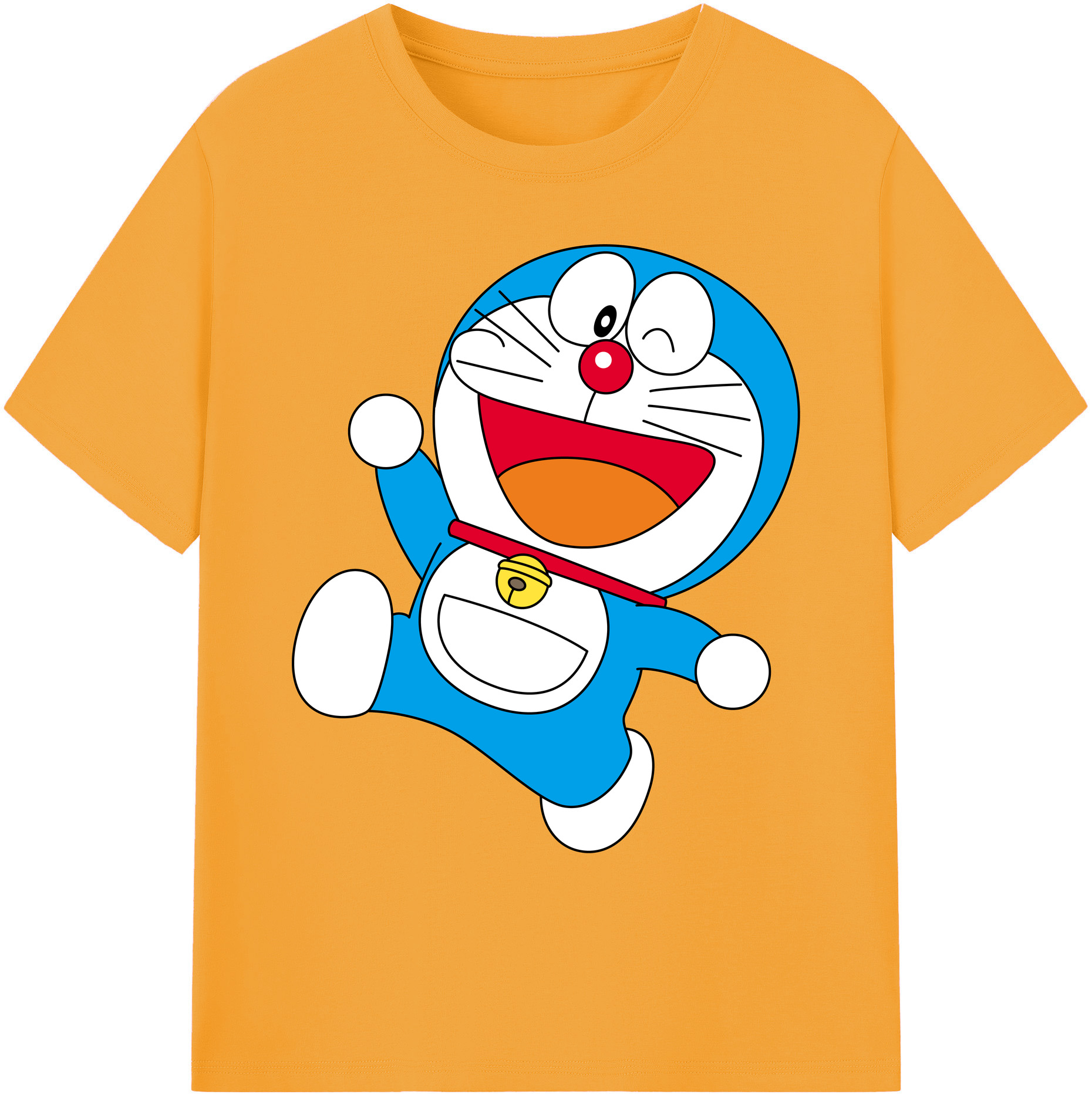 （画像用） ドラえもん Doraemon 綿100％ メンズ半袖Tシャツ｜肌触りやわらか＆通気性