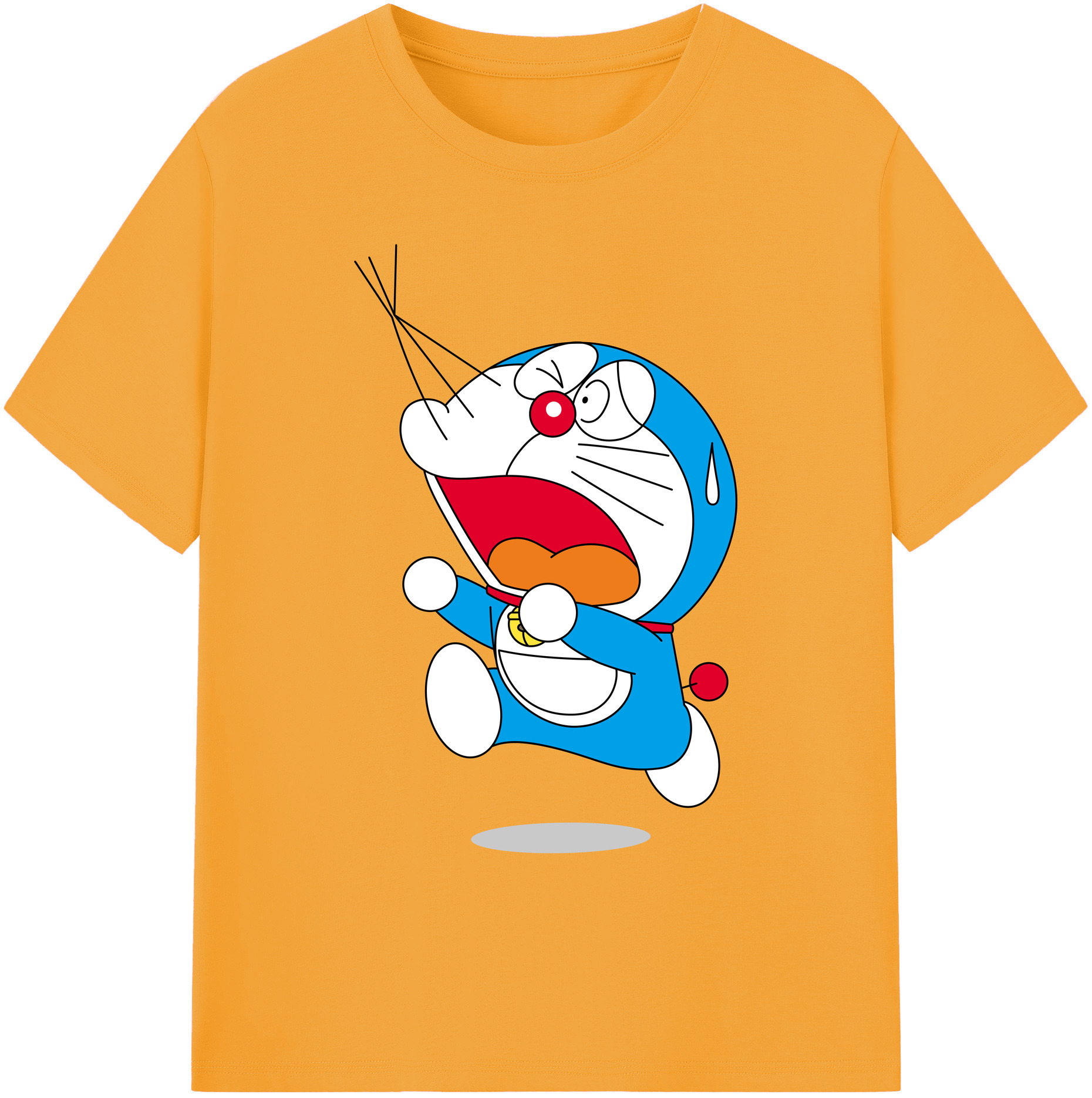 （画像用） ドラえもん Doraemon 綿100％ メンズ半袖Tシャツ｜肌触りやわらか＆通気性