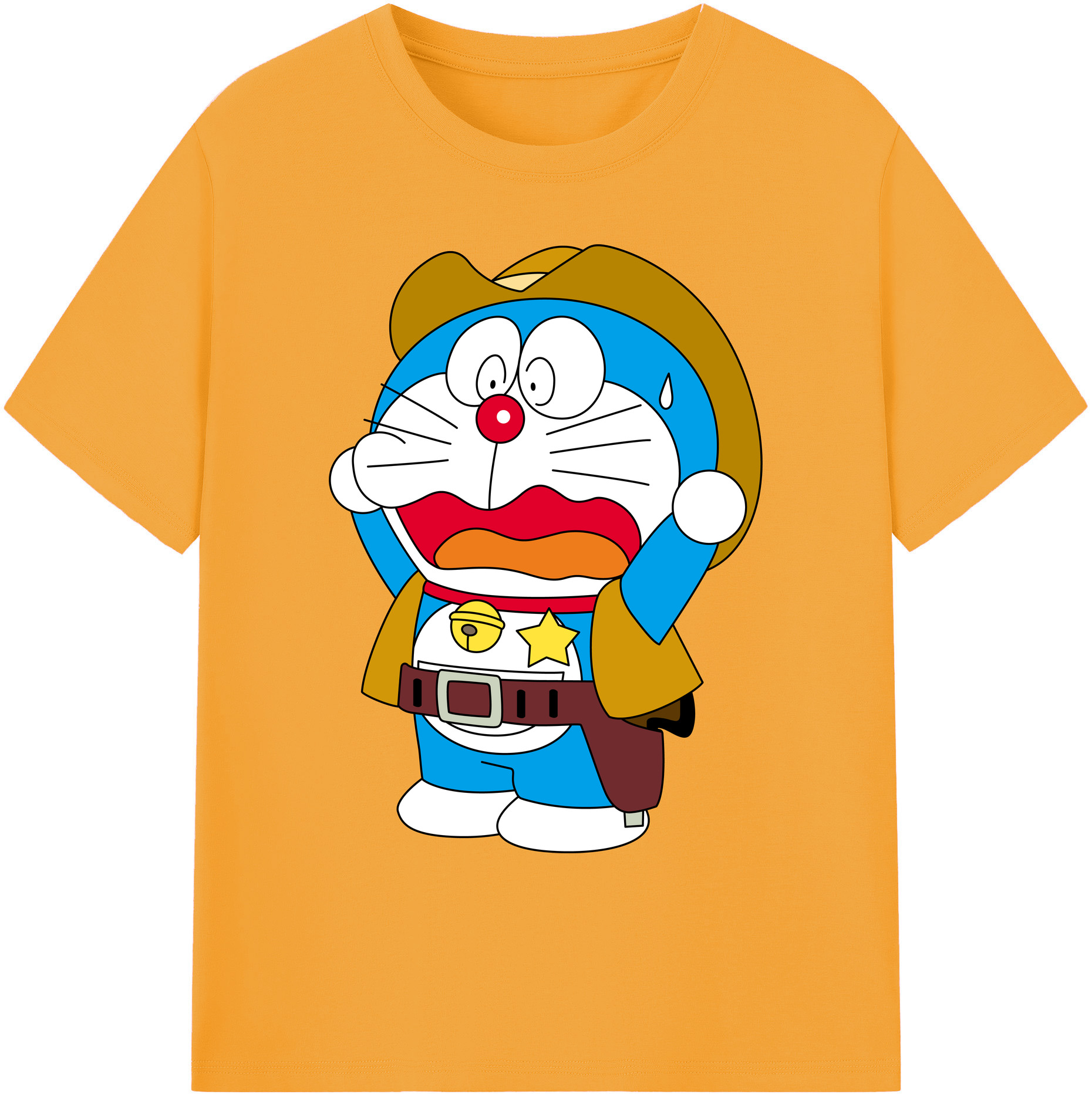 （画像用） ドラえもん Doraemon 綿100％ メンズ半袖Tシャツ｜肌触りやわらか＆通気性