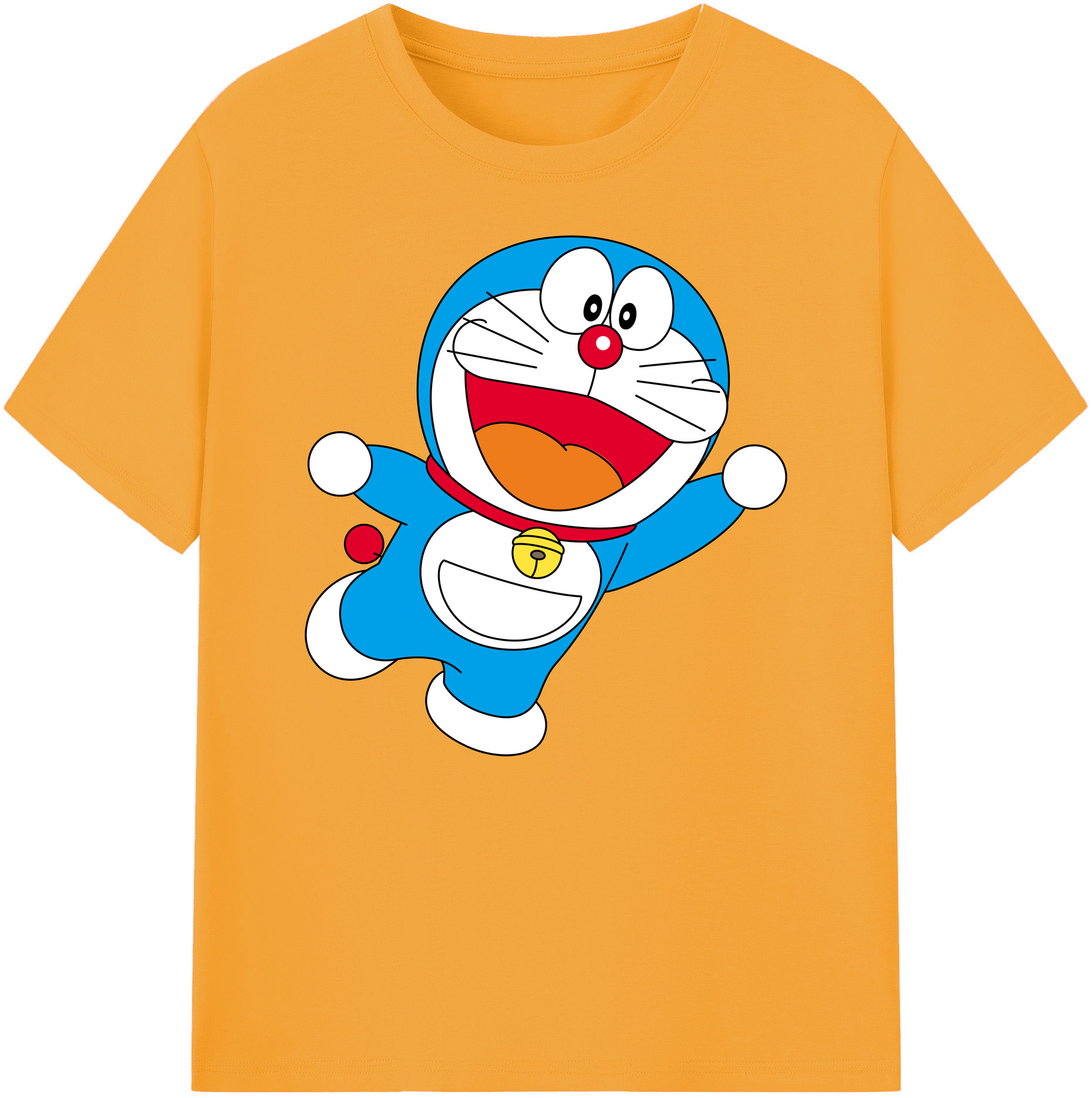 （画像用） ドラえもん Doraemon 綿100％ メンズ半袖Tシャツ｜肌触りやわらか＆通気性