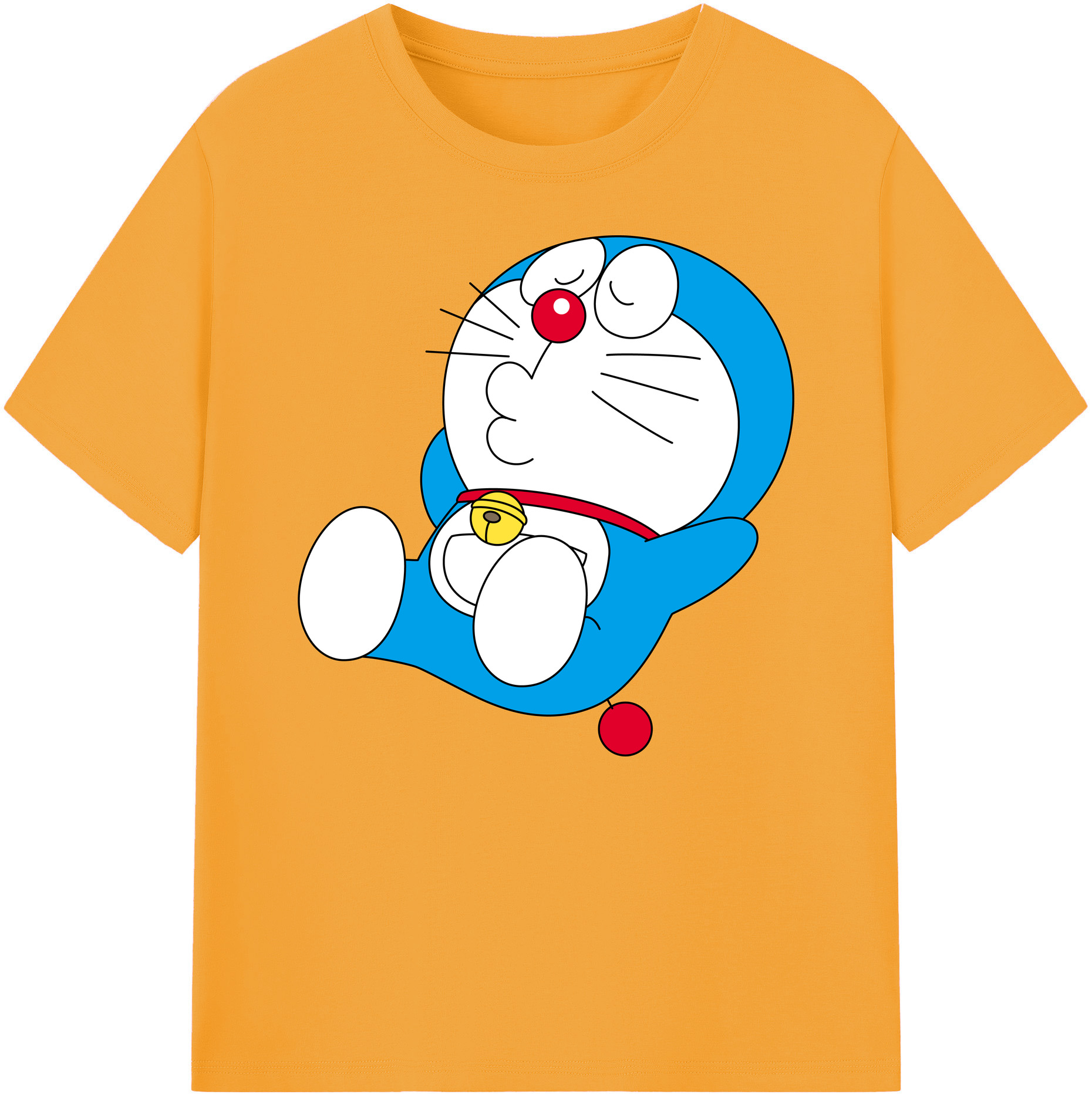 （画像用） ドラえもん Doraemon 綿100％ メンズ半袖Tシャツ｜肌触りやわらか＆通気性