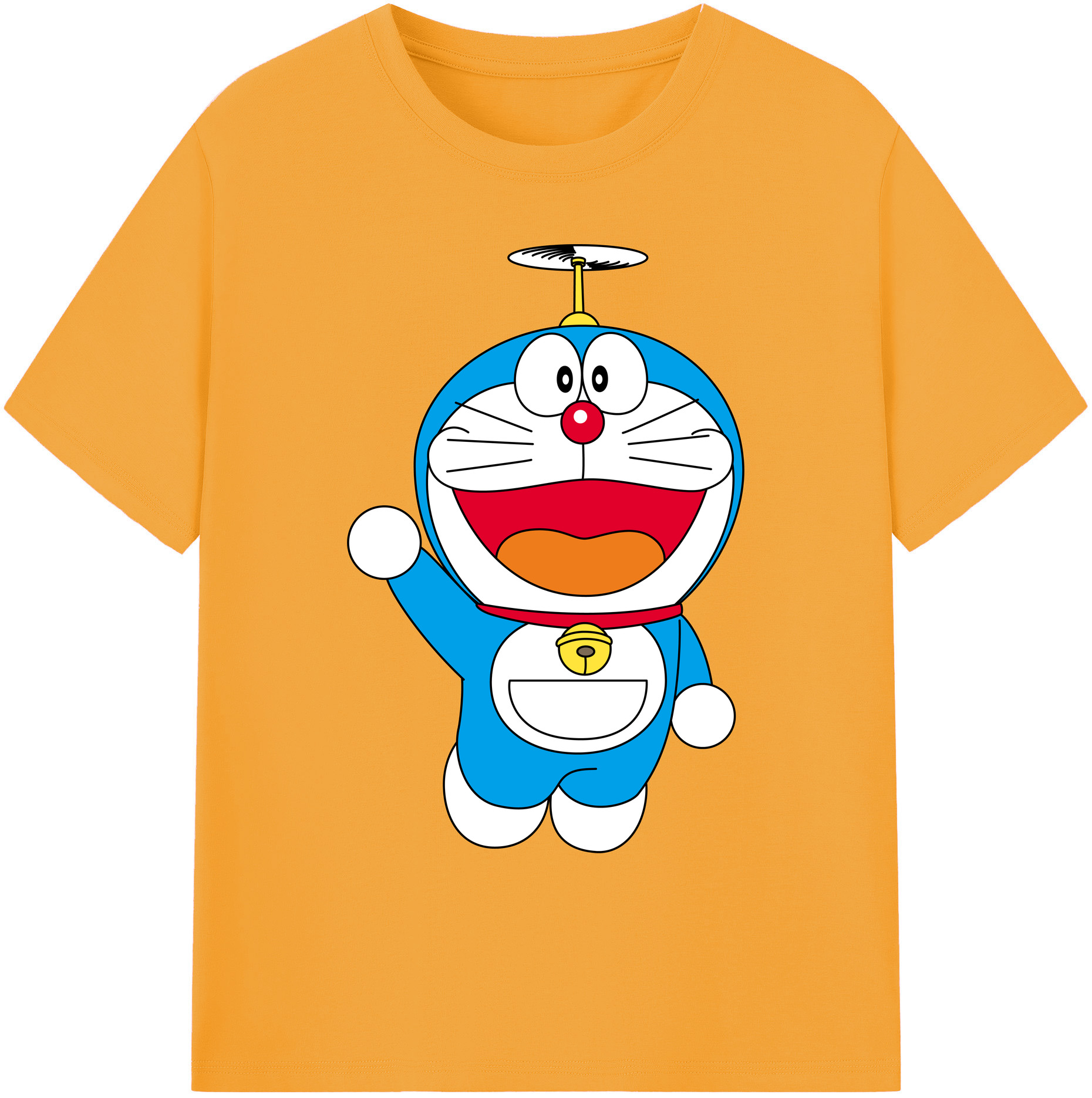 （画像用） ドラえもん Doraemon 綿100％ メンズ半袖Tシャツ｜肌触りやわらか＆通気性