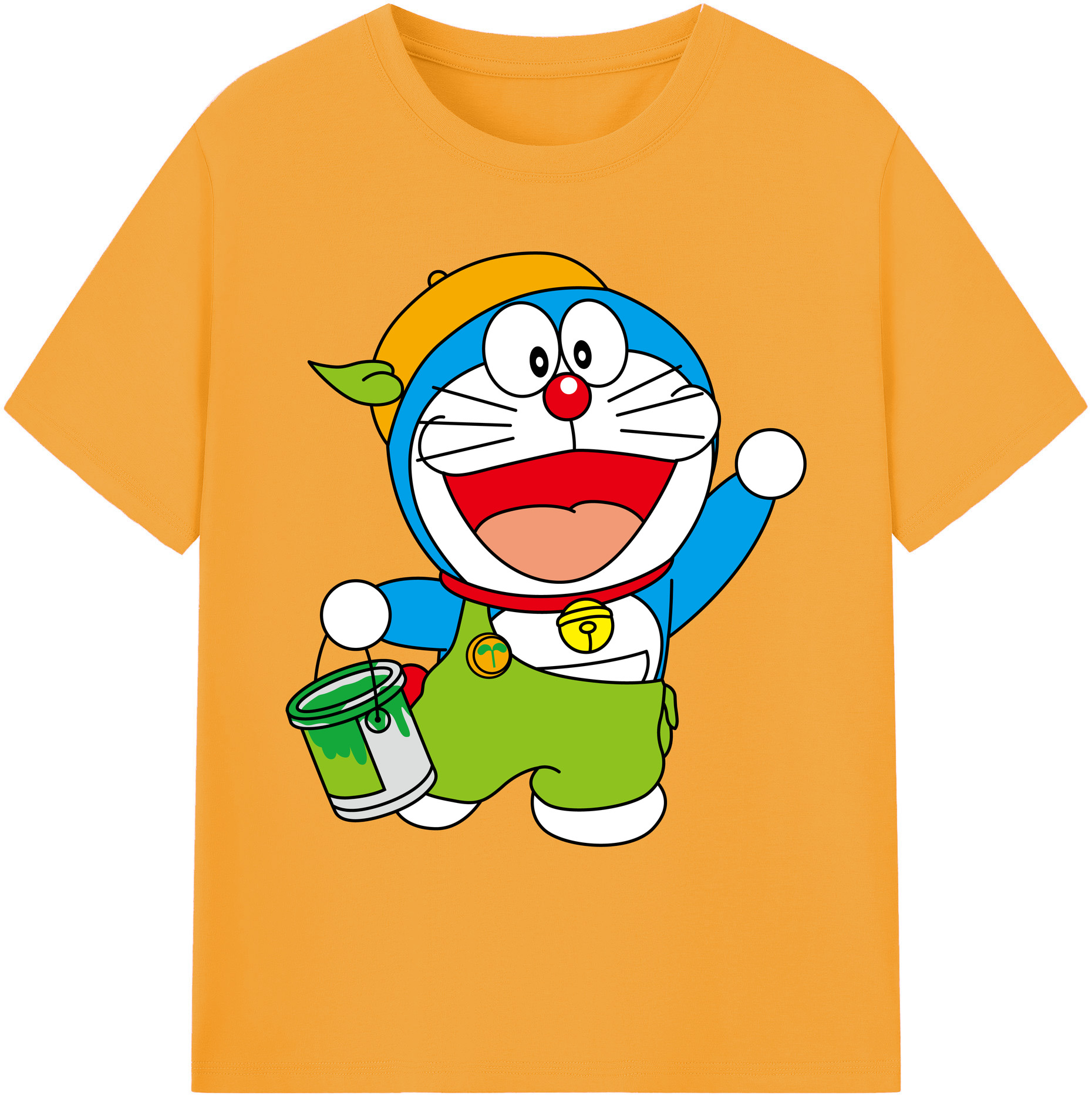 （画像用） ドラえもん Doraemon 綿100％ メンズ半袖Tシャツ｜肌触りやわらか＆通気性