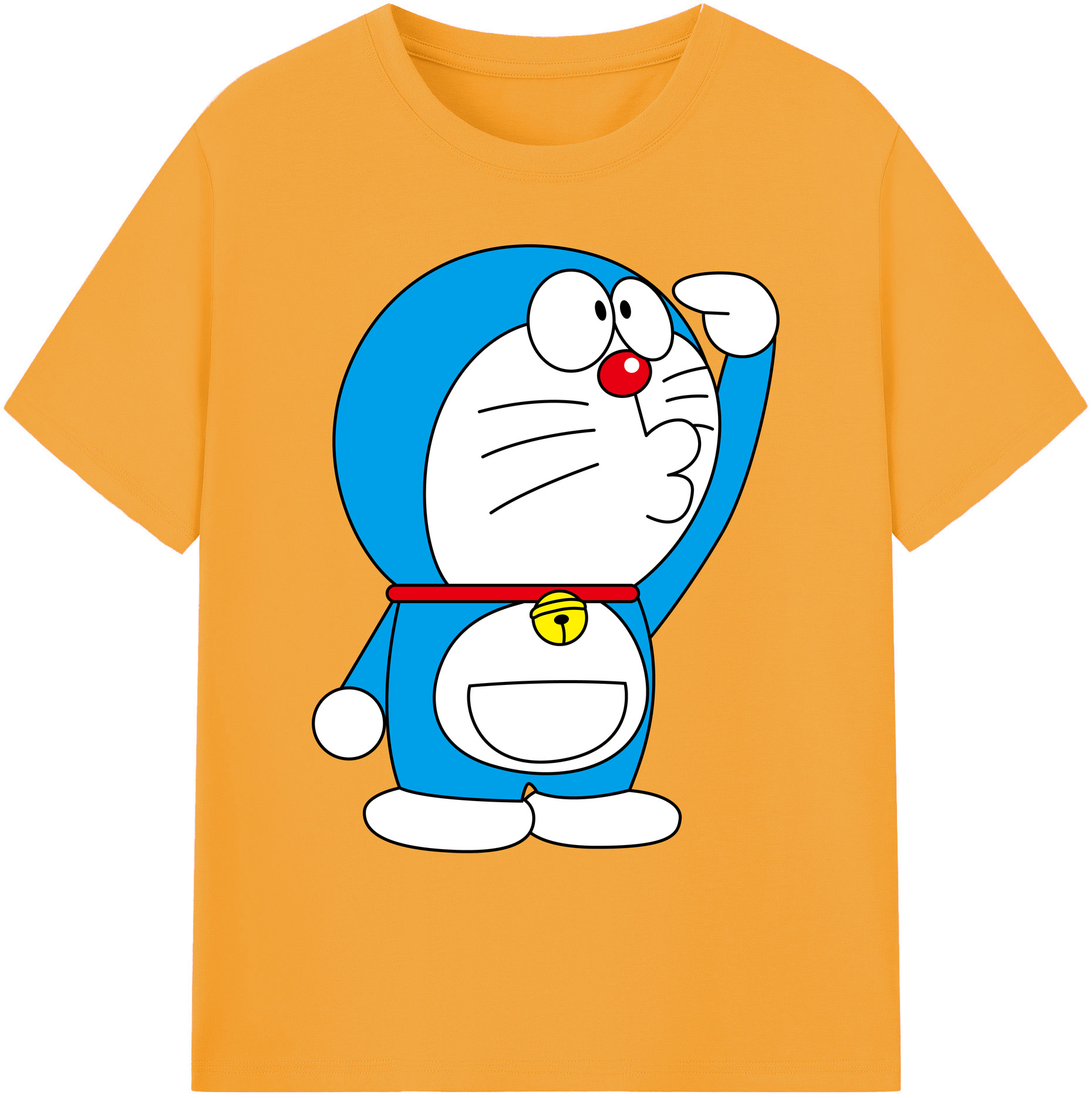 （画像用） ドラえもん Doraemon 綿100％ メンズ半袖Tシャツ｜肌触りやわらか＆通気性