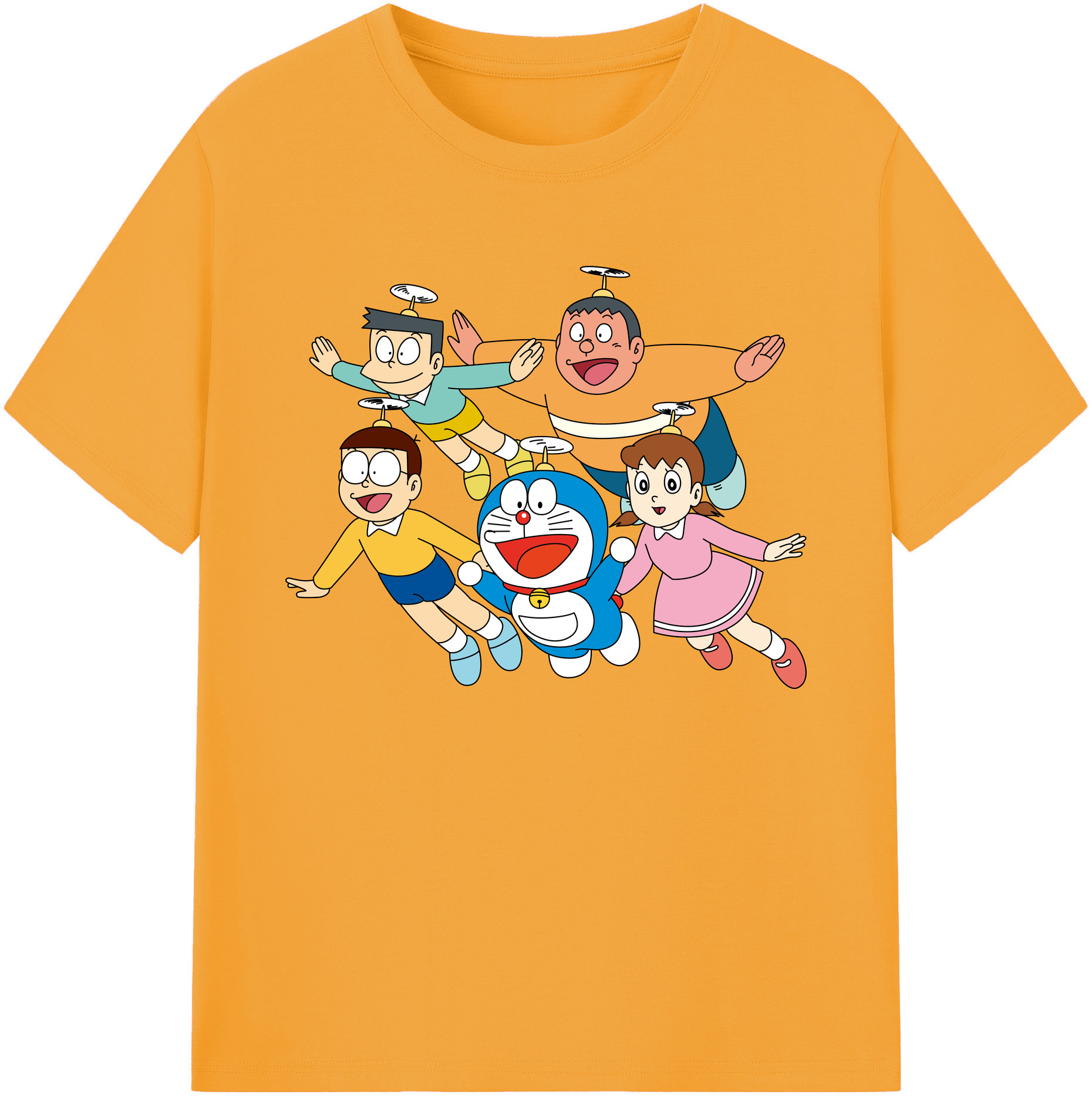 （画像用） ドラえもん 骨川 スネ夫 Doraemon Honekawa Suneo 綿100％ メンズ半袖Tシャツ｜肌触りやわらか＆通気性