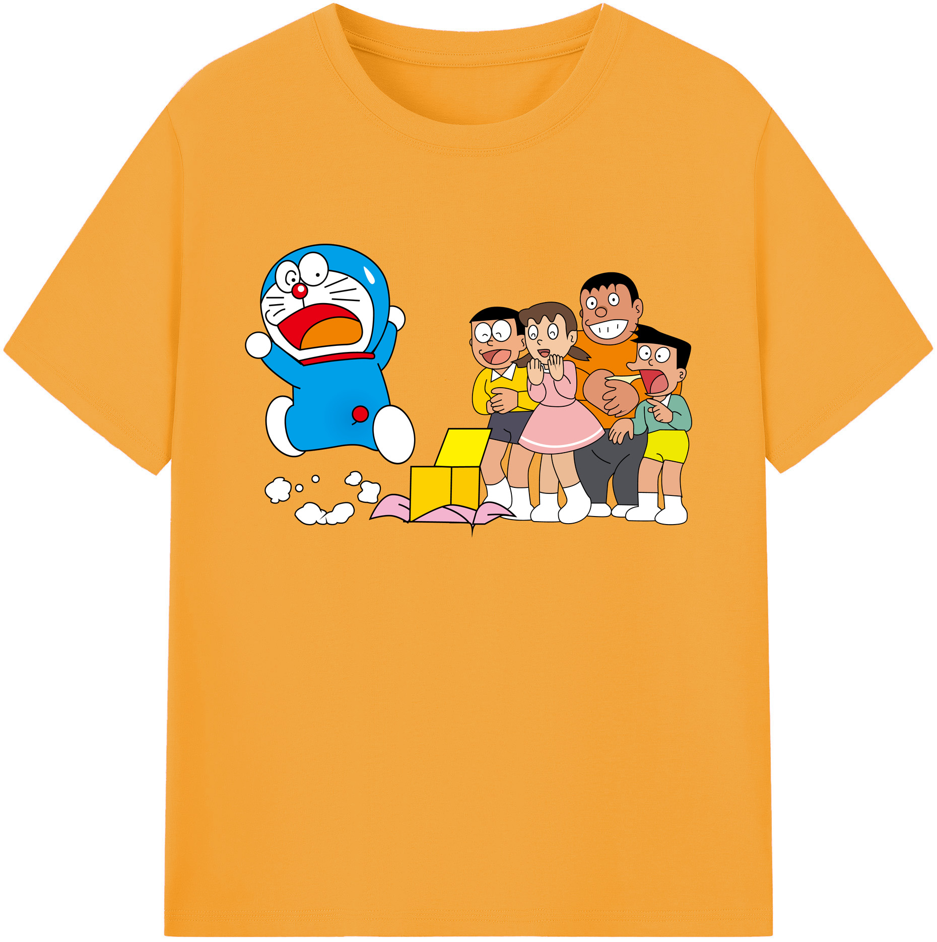 （画像用） ドラえもん 骨川 スネ夫 Doraemon Honekawa Suneo 綿100％ メンズ半袖Tシャツ｜肌触りやわらか＆通気性