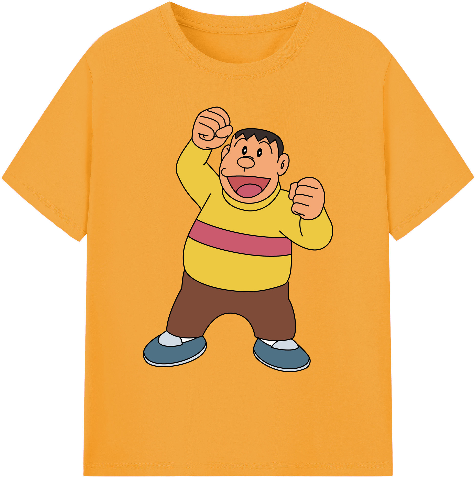 （画像用） ドラえもん 剛田武 Doraemon Gouta Takeshi 綿100％ メンズ半袖Tシャツ｜肌触りやわらか＆通気性