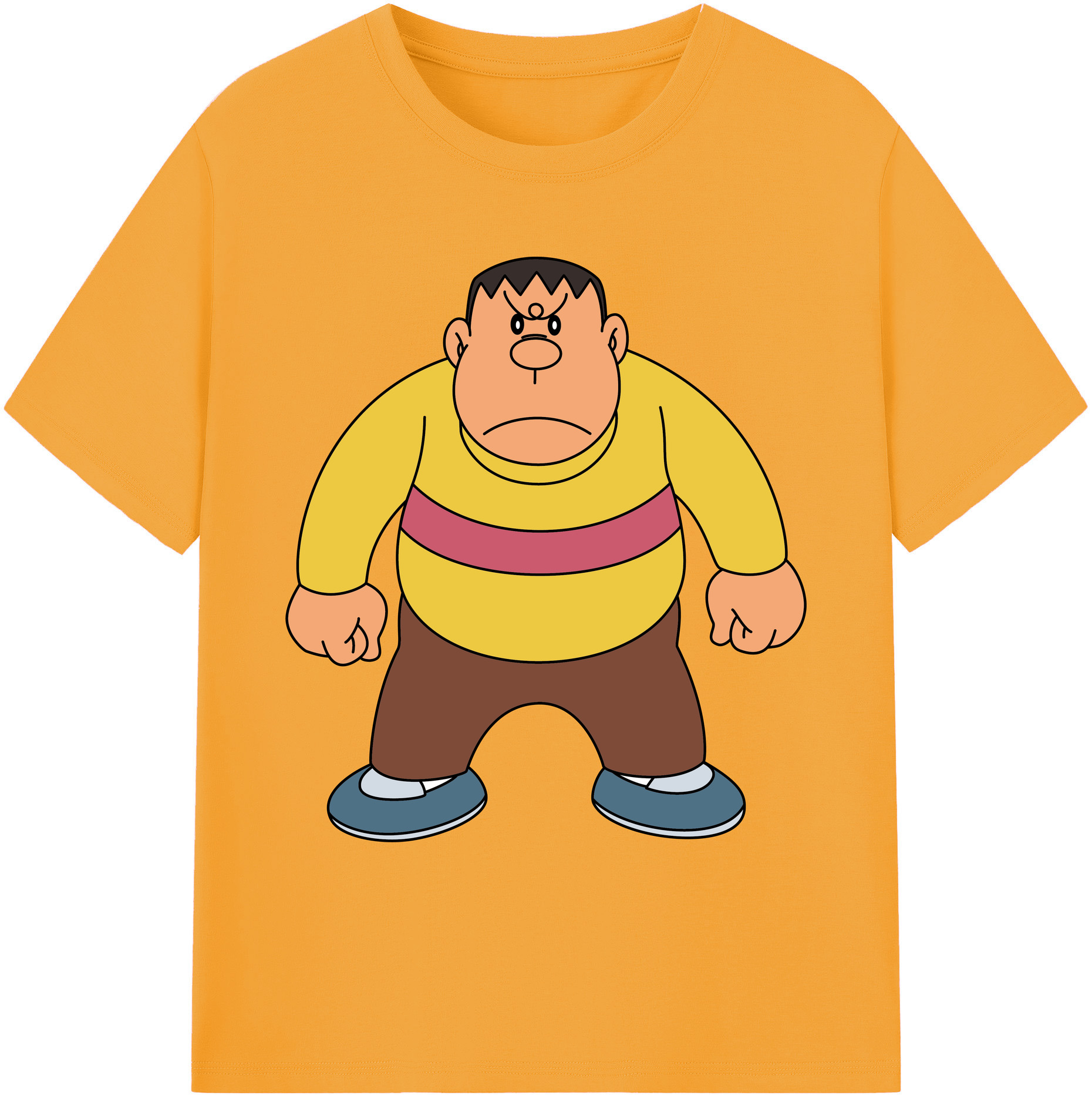 （画像用） ドラえもん 剛田武 Doraemon Gouta Takeshi 綿100％ メンズ半袖Tシャツ｜肌触りやわらか＆通気性