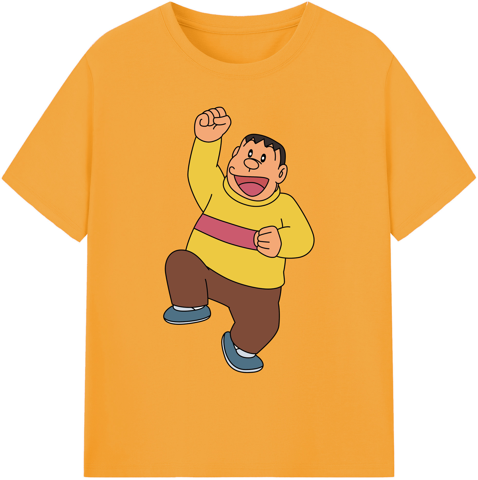 （画像用） ドラえもん 剛田武 Doraemon Gouta Takeshi 綿100％ メンズ半袖Tシャツ｜肌触りやわらか＆通気性