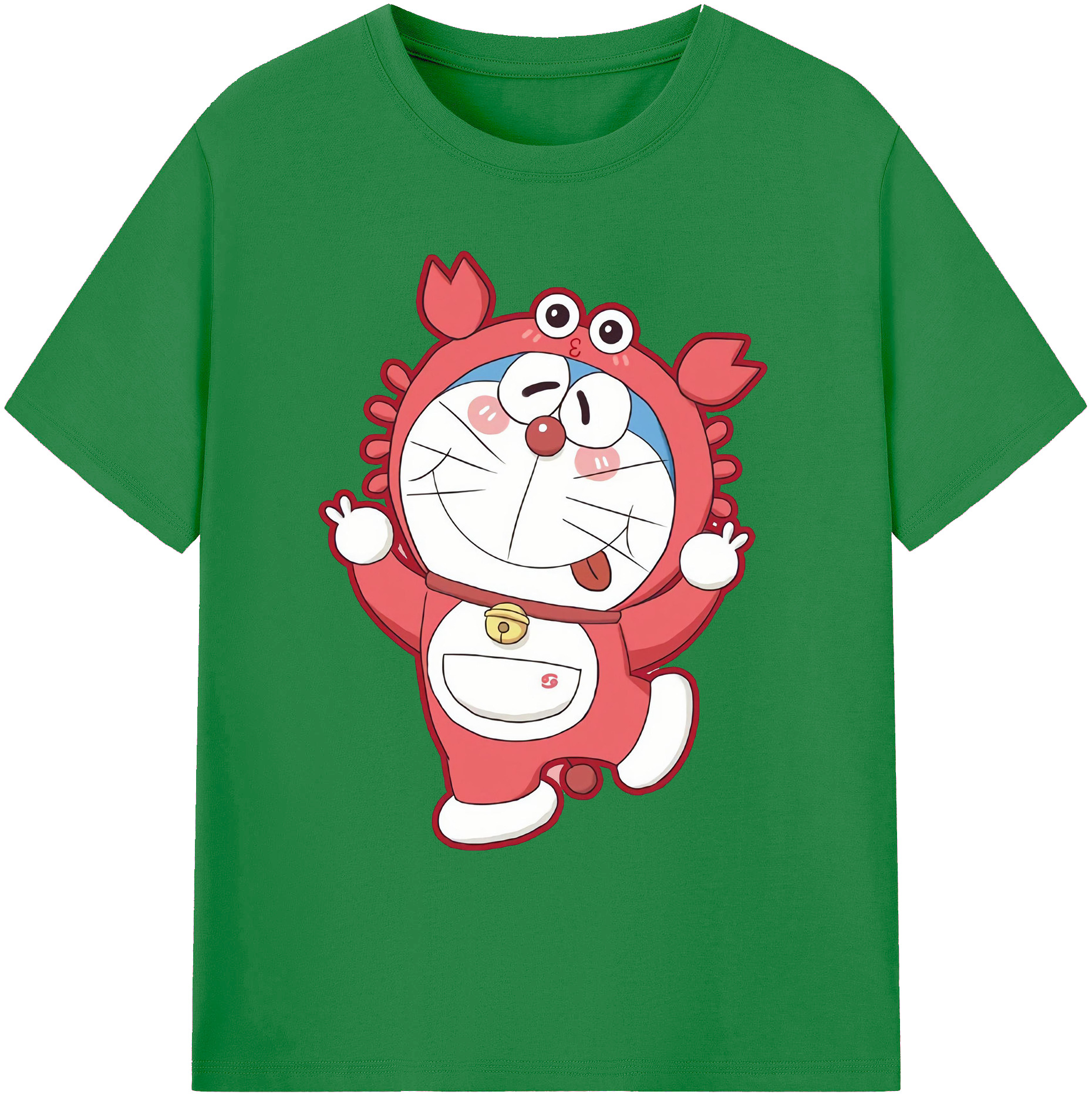 （画像用） ドラえもん Doraemon 綿100％ メンズ半袖Tシャツ｜肌触りやわらか＆通気性