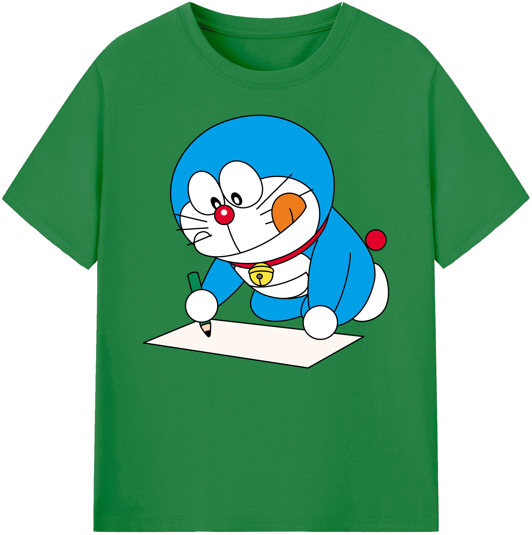 （画像用） ドラえもん Doraemon 綿100％ メンズ半袖Tシャツ｜肌触りやわらか＆通気性