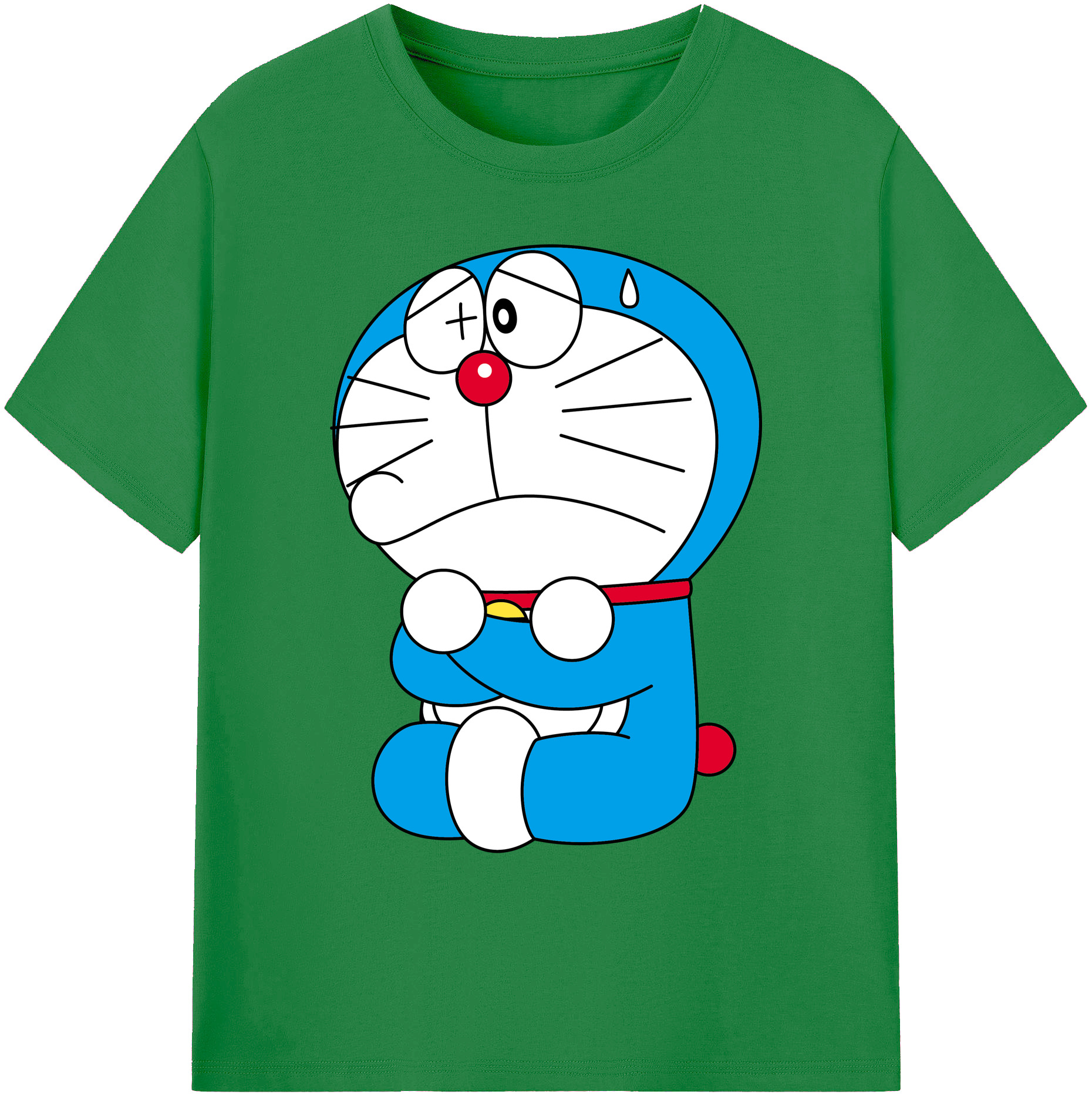 （画像用） ドラえもん Doraemon 綿100％ メンズ半袖Tシャツ｜肌触りやわらか＆通気性
