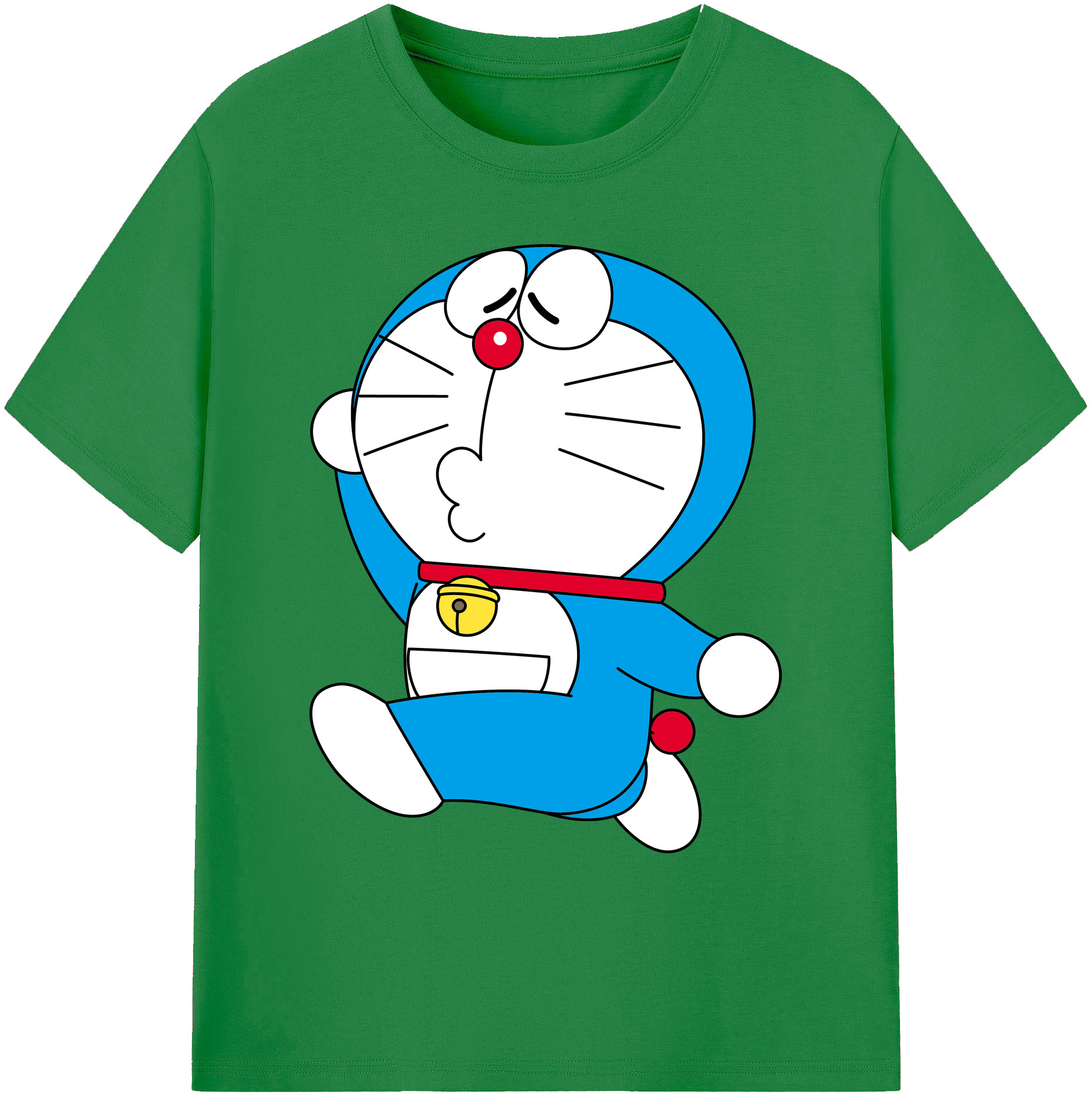 （画像用） ドラえもん Doraemon 綿100％ メンズ半袖Tシャツ｜肌触りやわらか＆通気性