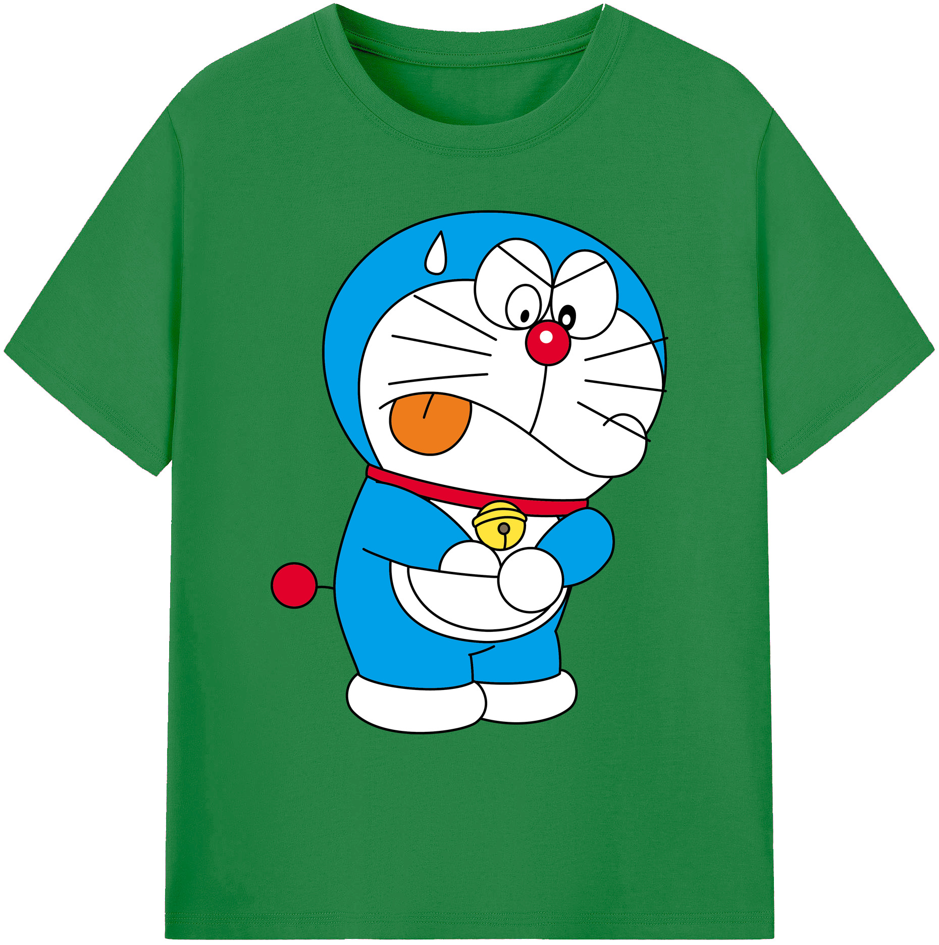 （画像用） ドラえもん Doraemon 綿100％ メンズ半袖Tシャツ｜肌触りやわらか＆通気性