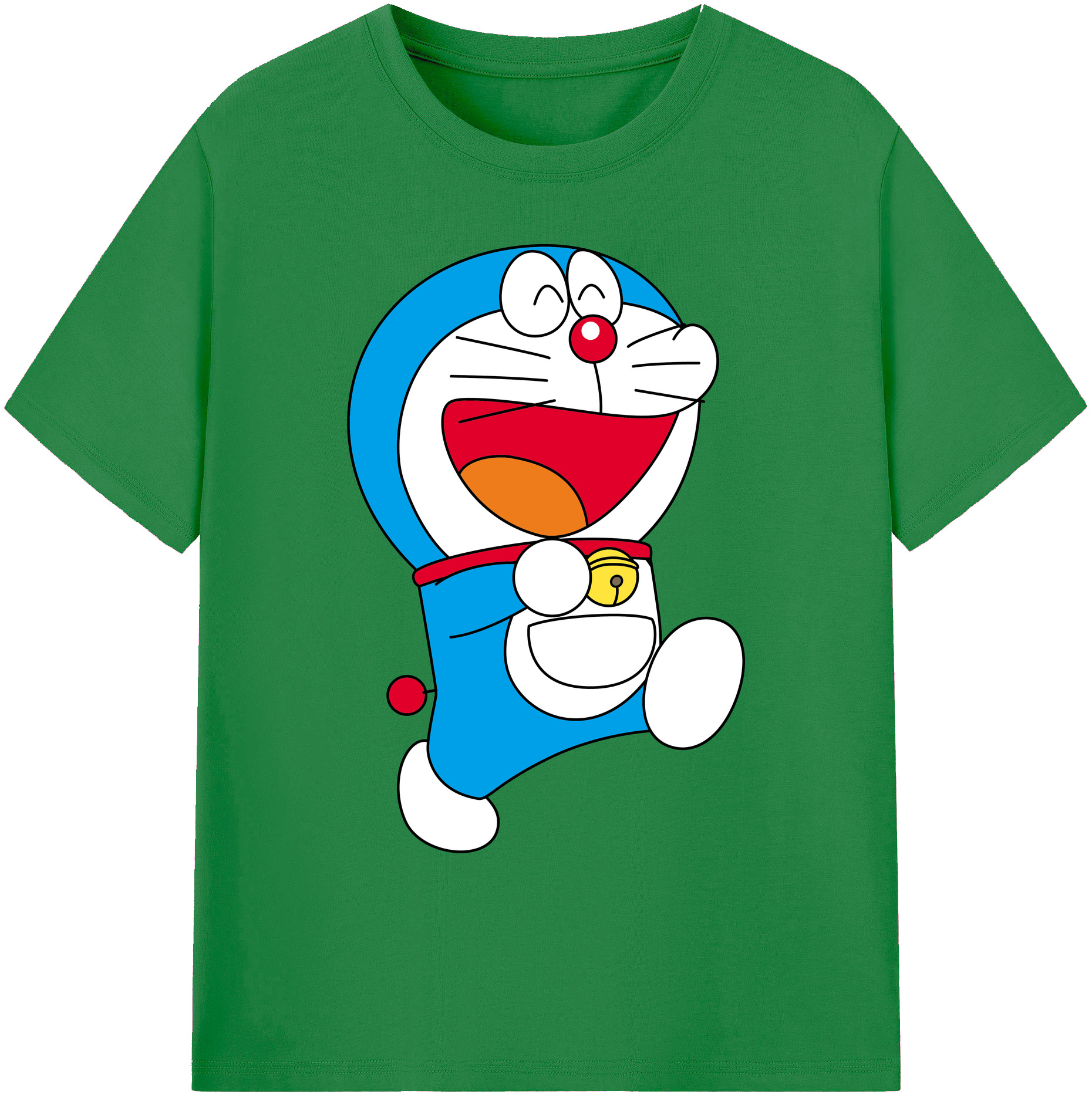 （画像用） ドラえもん Doraemon 綿100％ メンズ半袖Tシャツ｜肌触りやわらか＆通気性