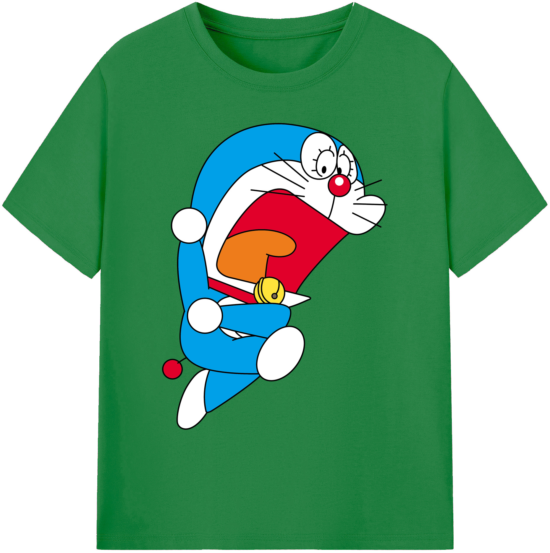 （画像用） ドラえもん Doraemon 綿100％ メンズ半袖Tシャツ｜肌触りやわらか＆通気性