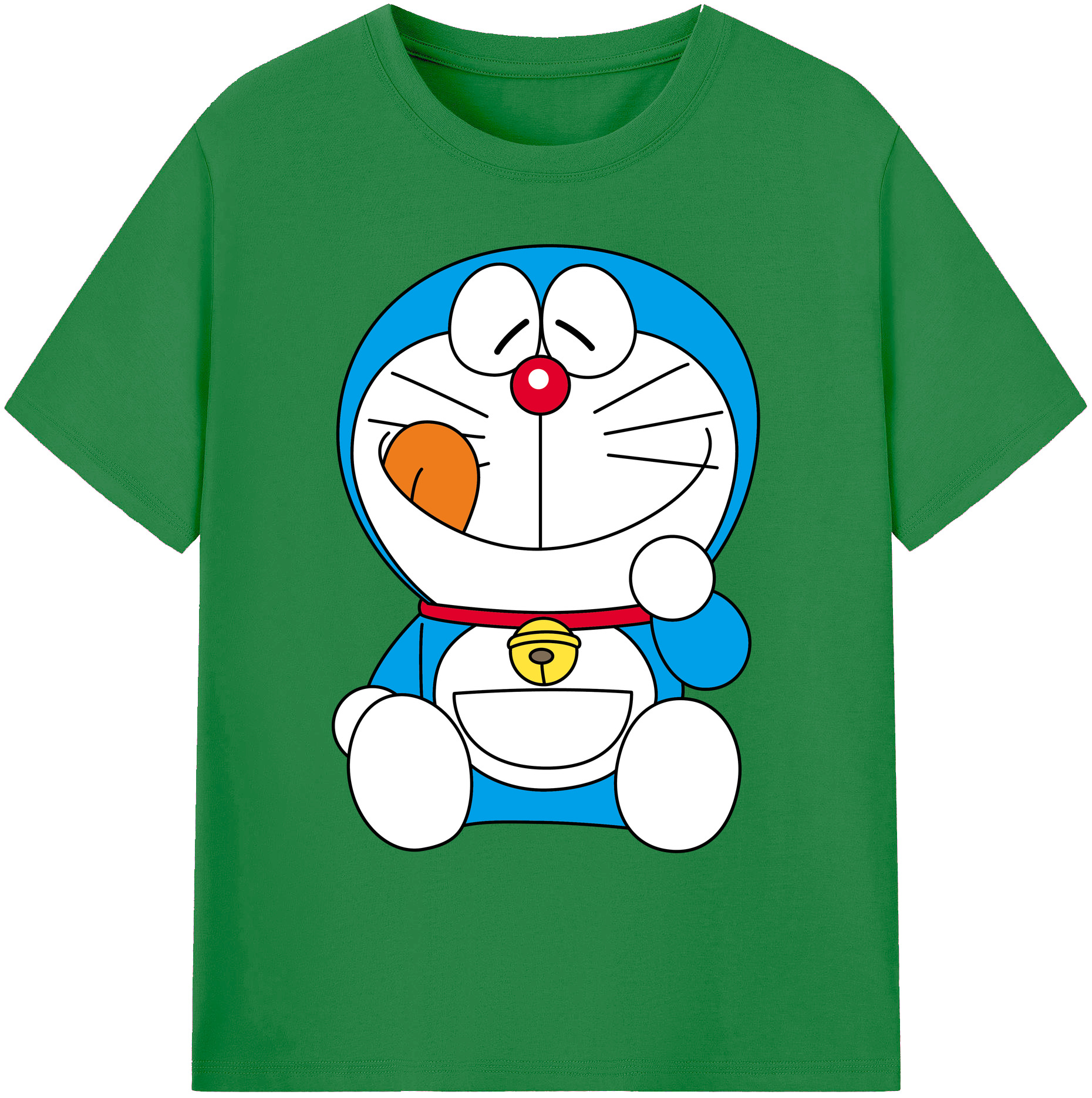 （画像用） ドラえもん Doraemon 綿100％ メンズ半袖Tシャツ｜肌触りやわらか＆通気性