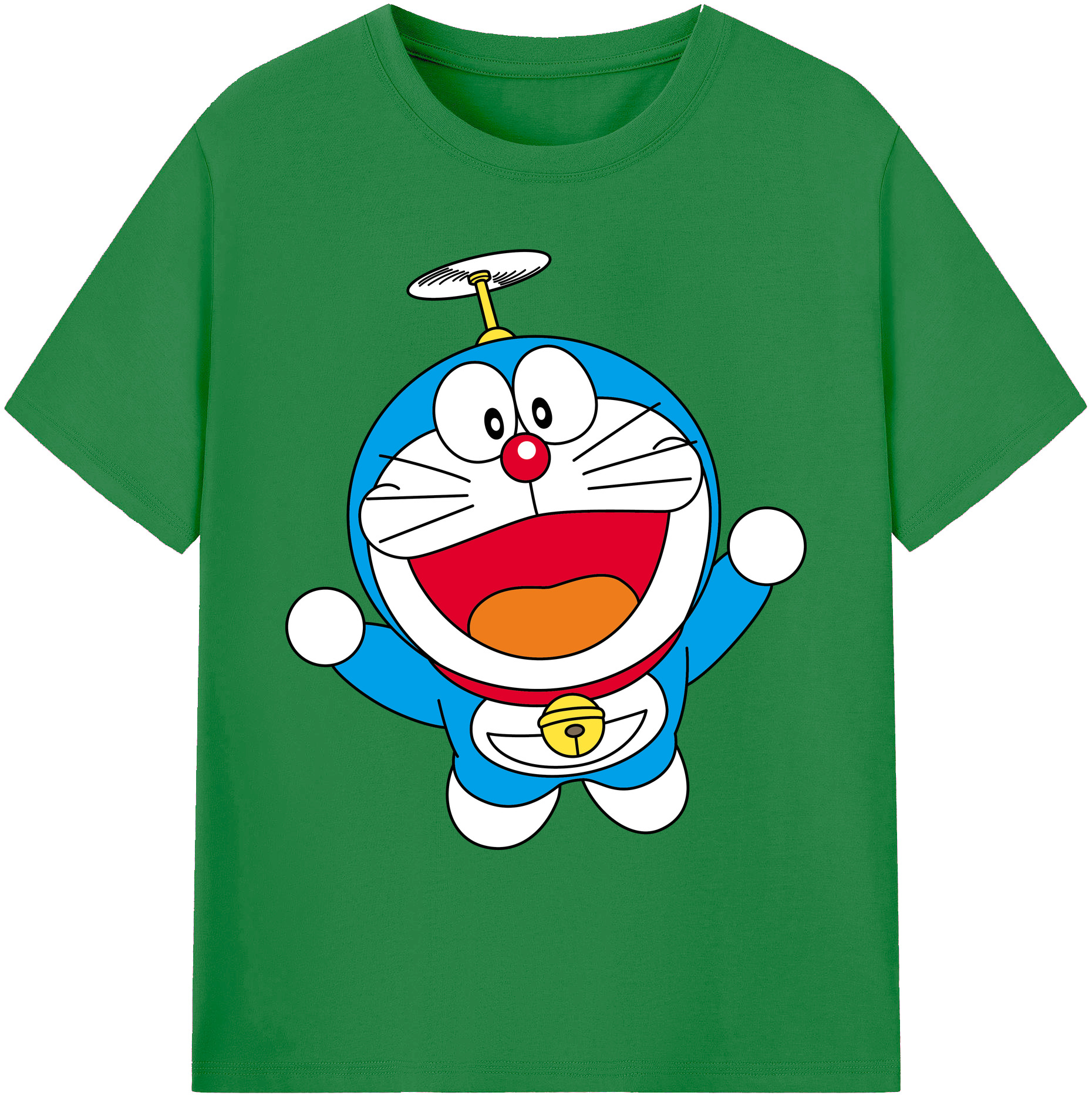 （画像用） ドラえもん Doraemon 綿100％ メンズ半袖Tシャツ｜肌触りやわらか＆通気性