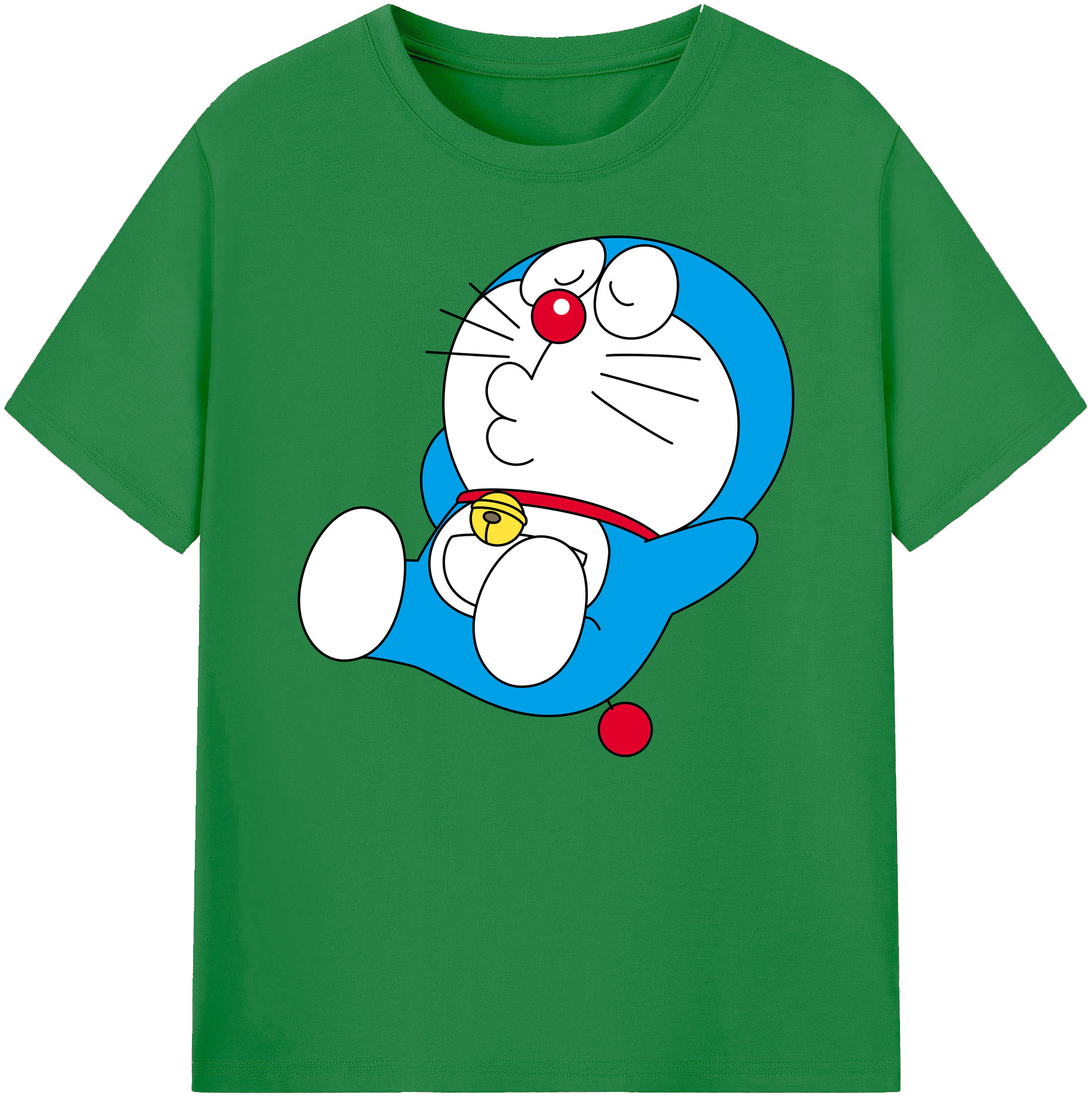 （画像用） ドラえもん Doraemon 綿100％ メンズ半袖Tシャツ｜肌触りやわらか＆通気性