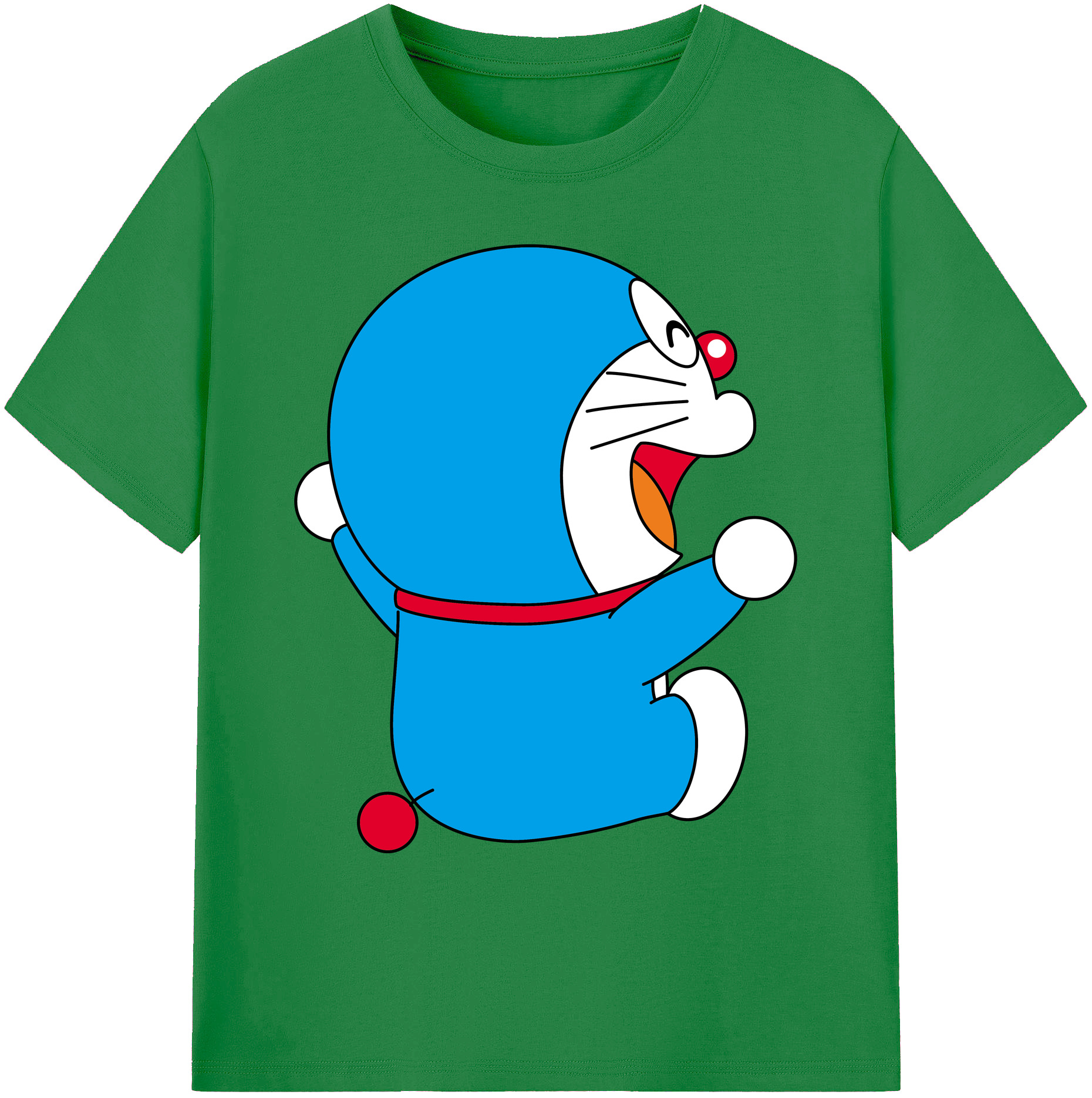 （画像用） ドラえもん Doraemon 綿100％ メンズ半袖Tシャツ｜肌触りやわらか＆通気性