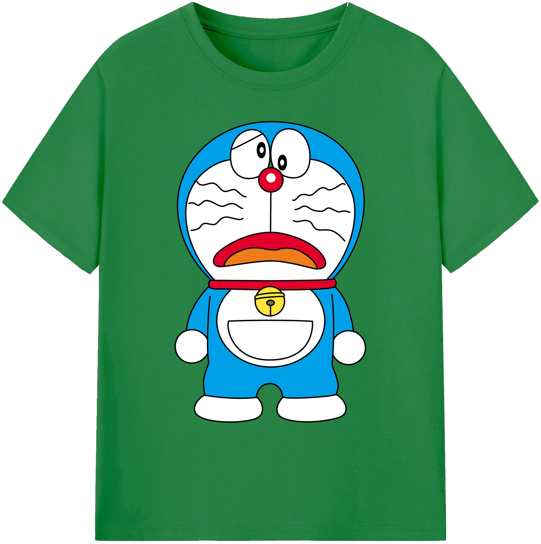 （画像用） ドラえもん Doraemon 綿100％ メンズ半袖Tシャツ｜肌触りやわらか＆通気性