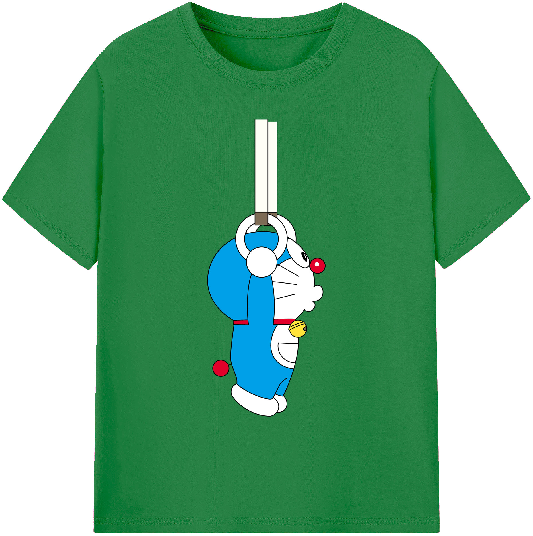 （画像用） ドラえもん Doraemon 綿100％ メンズ半袖Tシャツ｜肌触りやわらか＆通気性