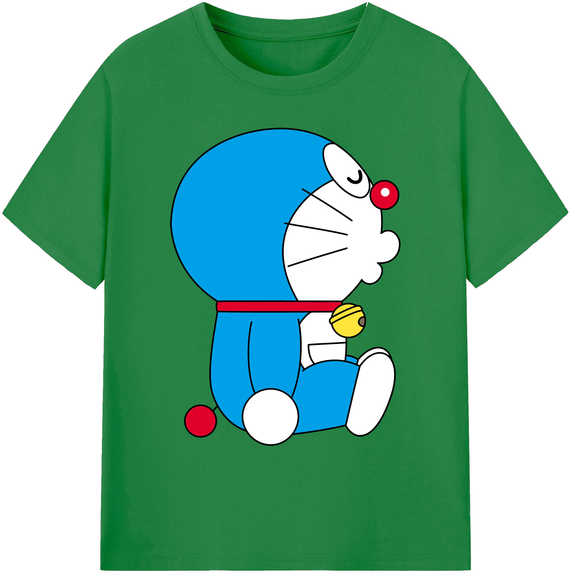（画像用） ドラえもん Doraemon 綿100％ メンズ半袖Tシャツ｜肌触りやわらか＆通気性
