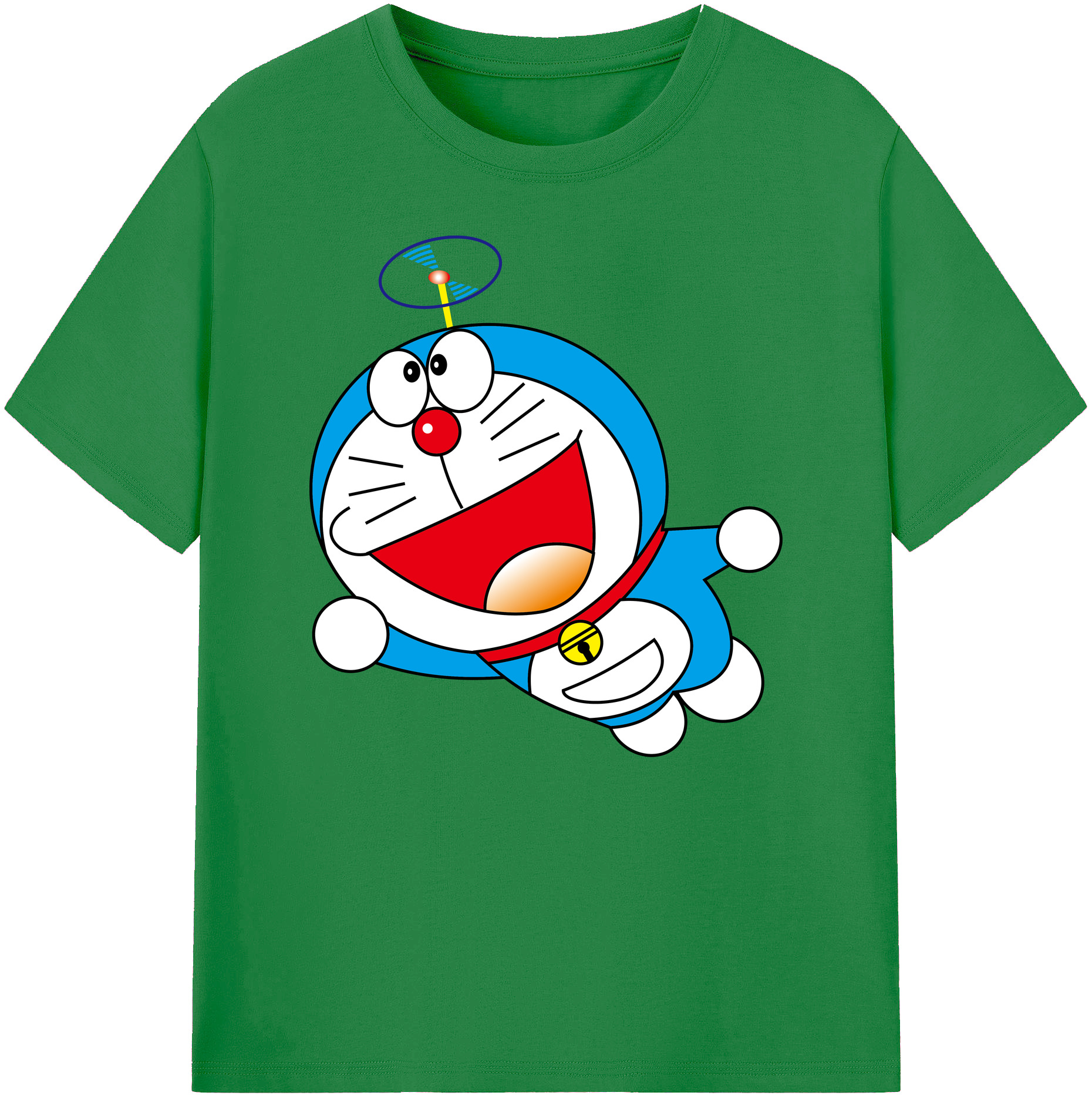 （画像用） ドラえもん Doraemon 綿100％ メンズ半袖Tシャツ｜肌触りやわらか＆通気性
