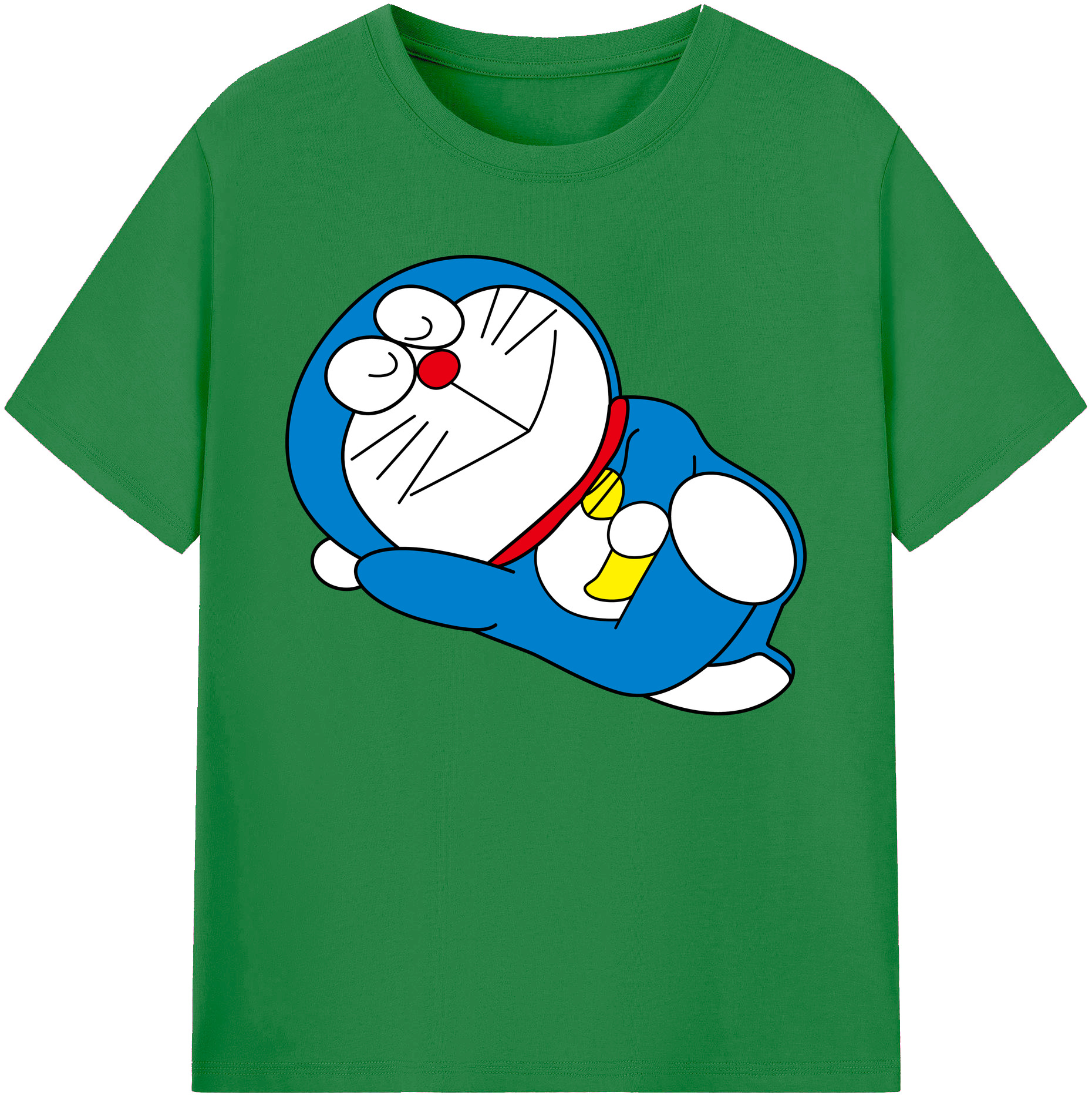 （画像用） ドラえもん Doraemon 綿100％ メンズ半袖Tシャツ｜肌触りやわらか＆通気性