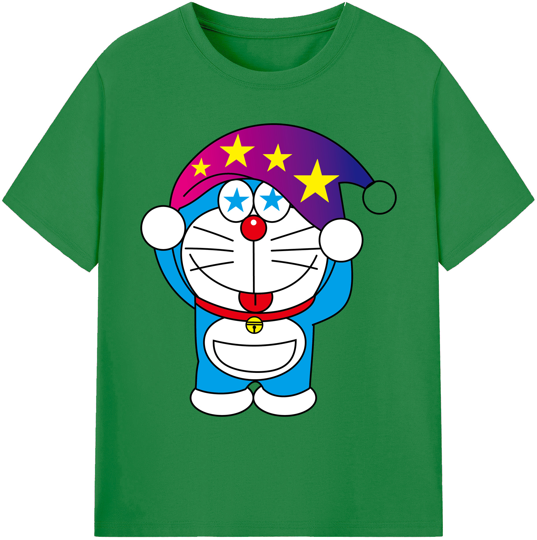 （画像用） ドラえもん Doraemon 綿100％ メンズ半袖Tシャツ｜肌触りやわらか＆通気性