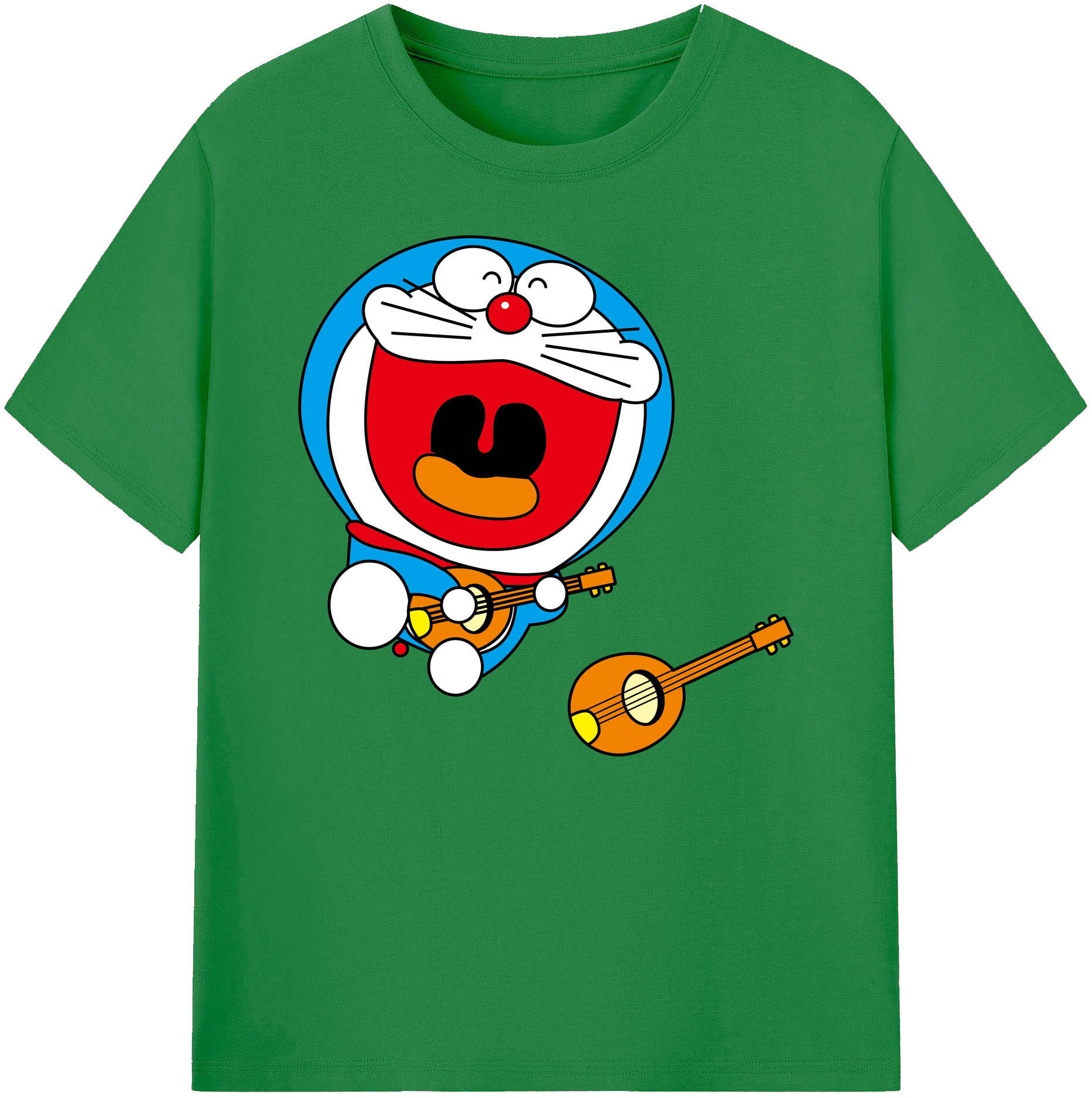 （画像用） ドラえもん Doraemon 綿100％ メンズ半袖Tシャツ｜肌触りやわらか＆通気性