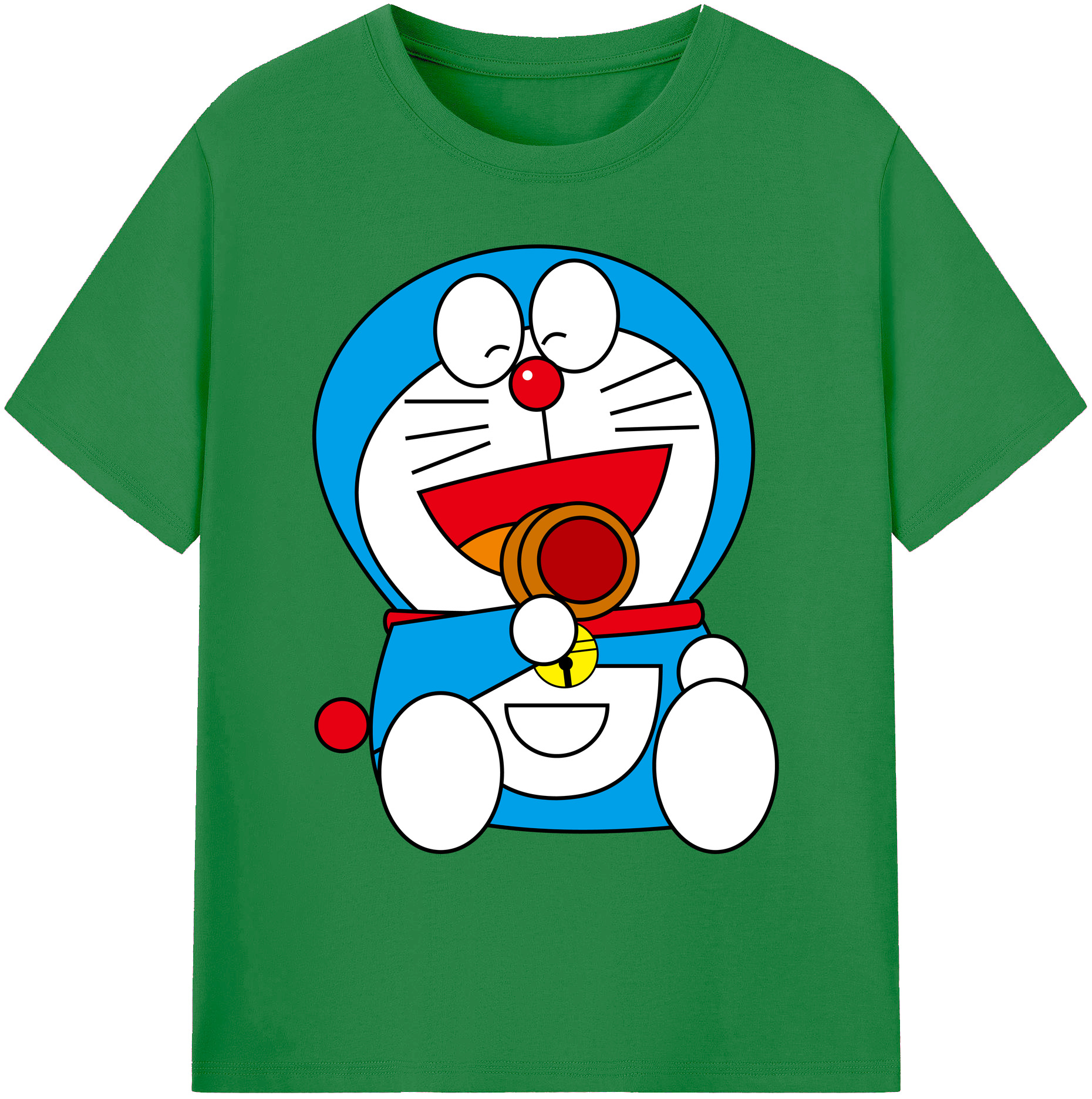 （画像用） ドラえもん Doraemon 綿100％ メンズ半袖Tシャツ｜肌触りやわらか＆通気性