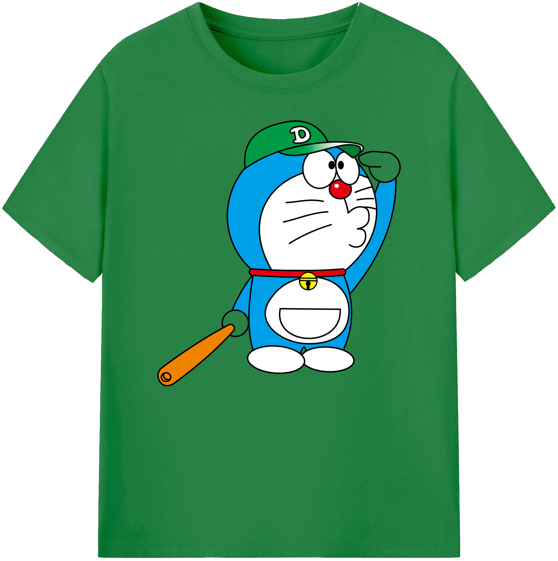 （画像用） ドラえもん Doraemon 綿100％ メンズ半袖Tシャツ｜肌触りやわらか＆通気性