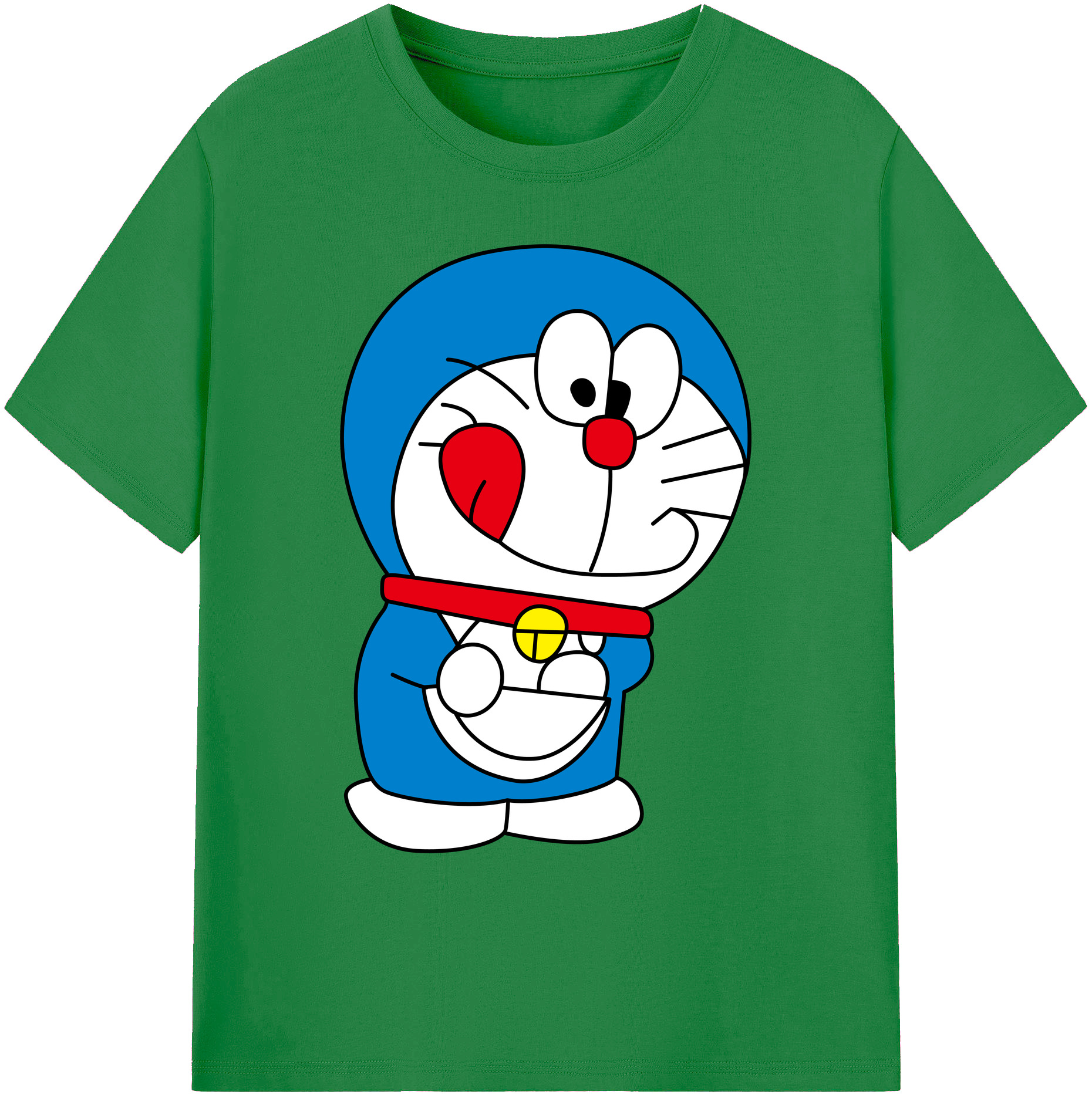 （画像用） ドラえもん Doraemon 綿100％ メンズ半袖Tシャツ｜肌触りやわらか＆通気性