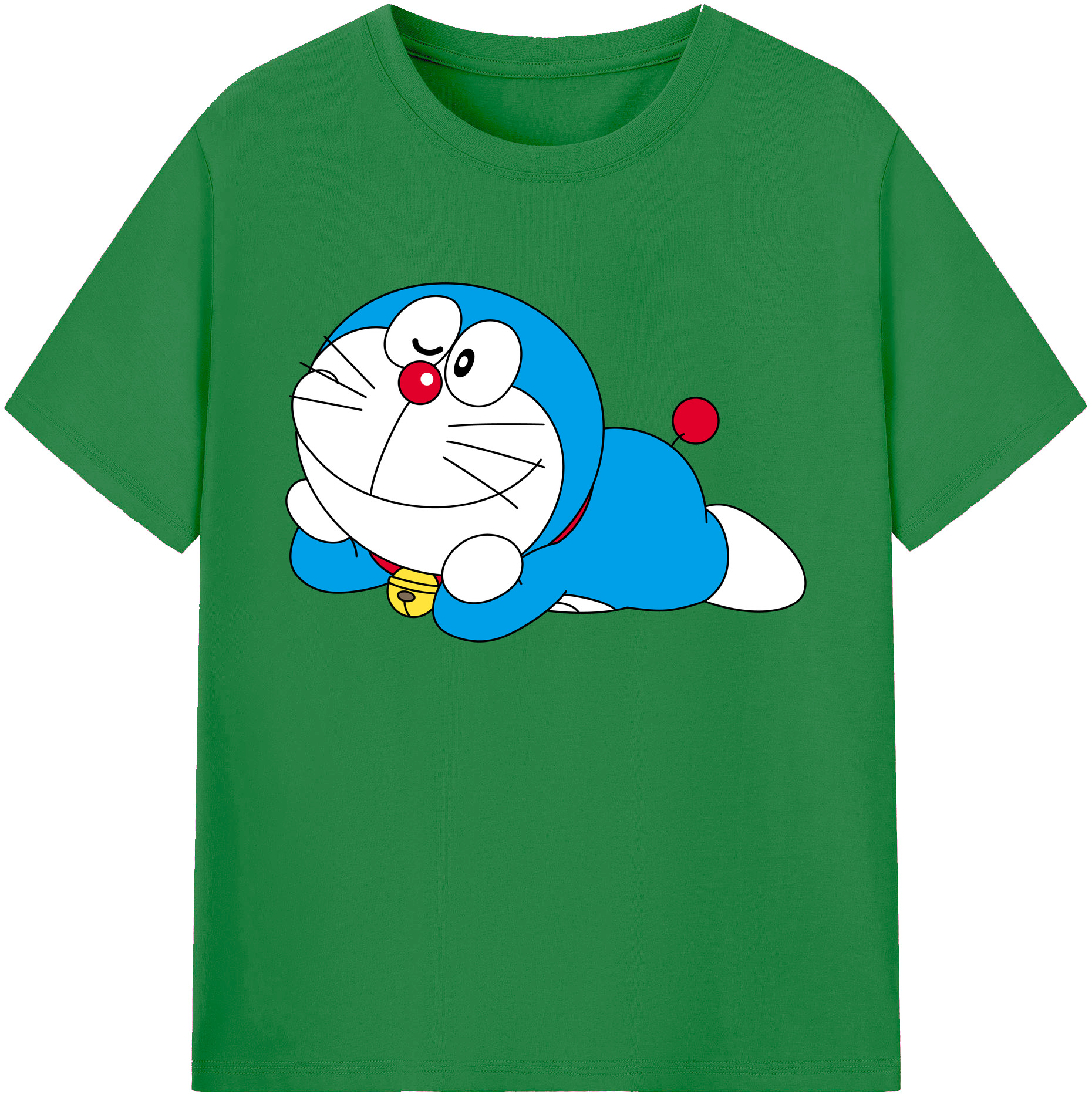 （画像用） ドラえもん Doraemon 綿100％ メンズ半袖Tシャツ｜肌触りやわらか＆通気性