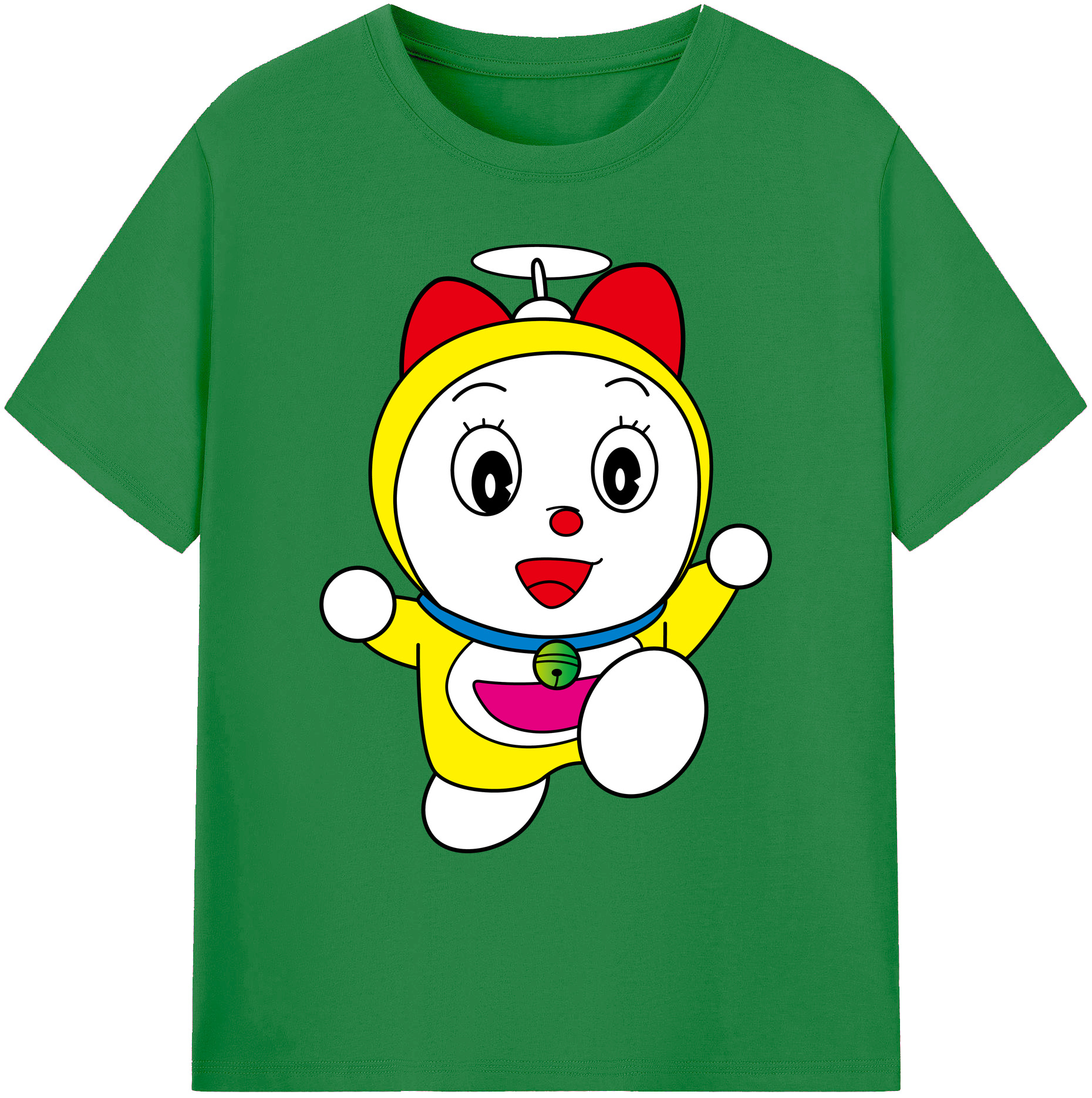 （画像用） ドラえもん ドラミ Doraemon Dorami 綿100％ メンズ半袖Tシャツ｜肌触りやわらか＆通気性