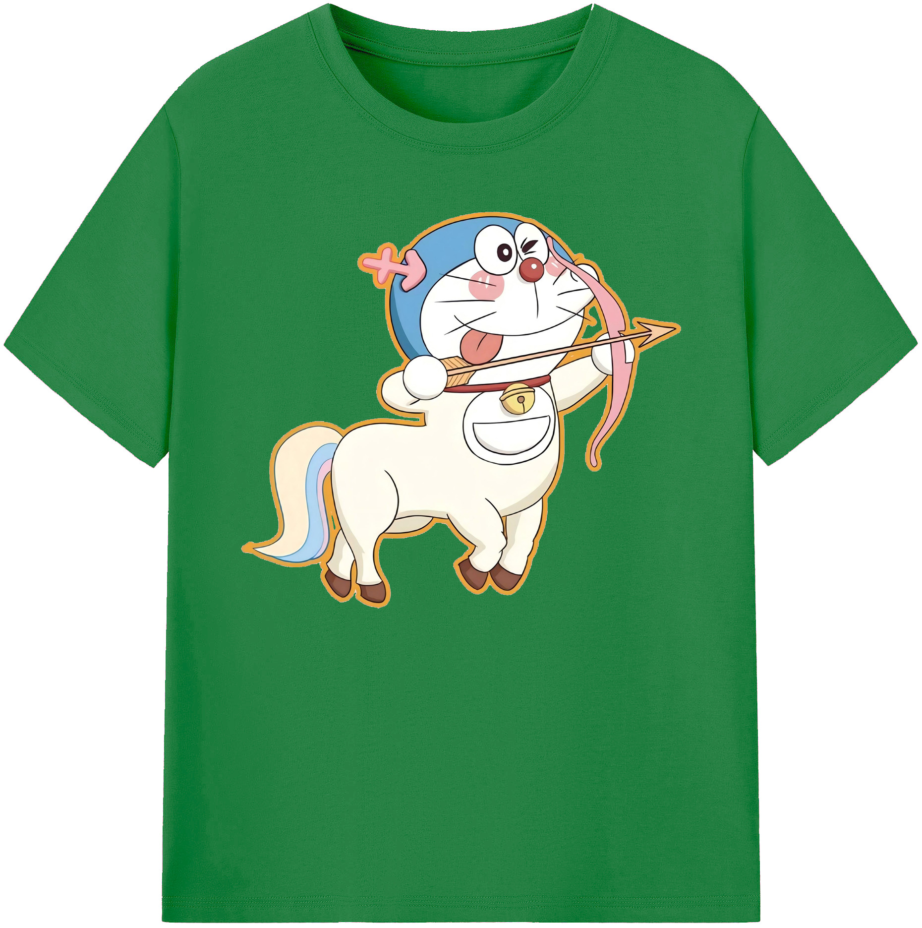 （画像用） ドラえもん Doraemon 綿100％ メンズ半袖Tシャツ｜肌触りやわらか＆通気性