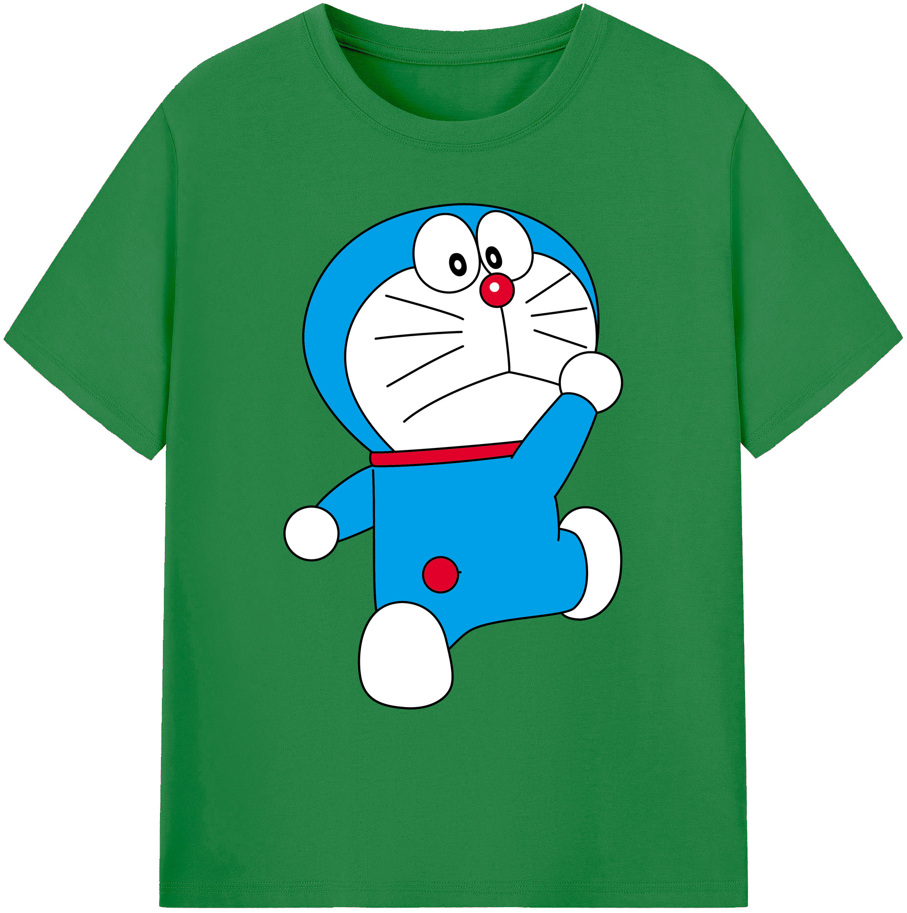 （画像用） ドラえもん Doraemon 綿100％ メンズ半袖Tシャツ｜肌触りやわらか＆通気性