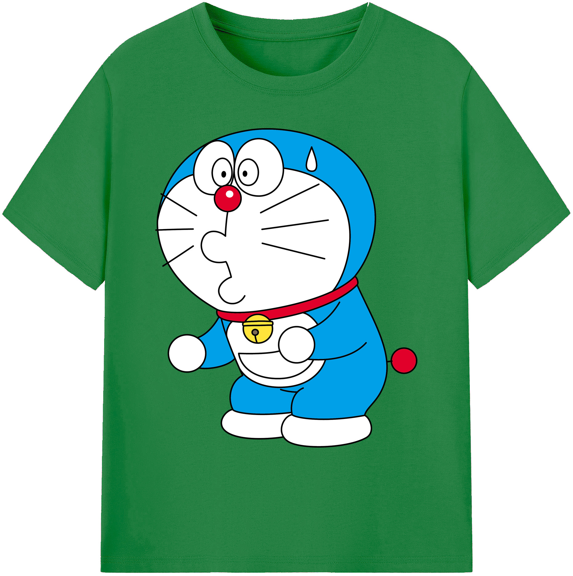 （画像用） ドラえもん Doraemon 綿100％ メンズ半袖Tシャツ｜肌触りやわらか＆通気性